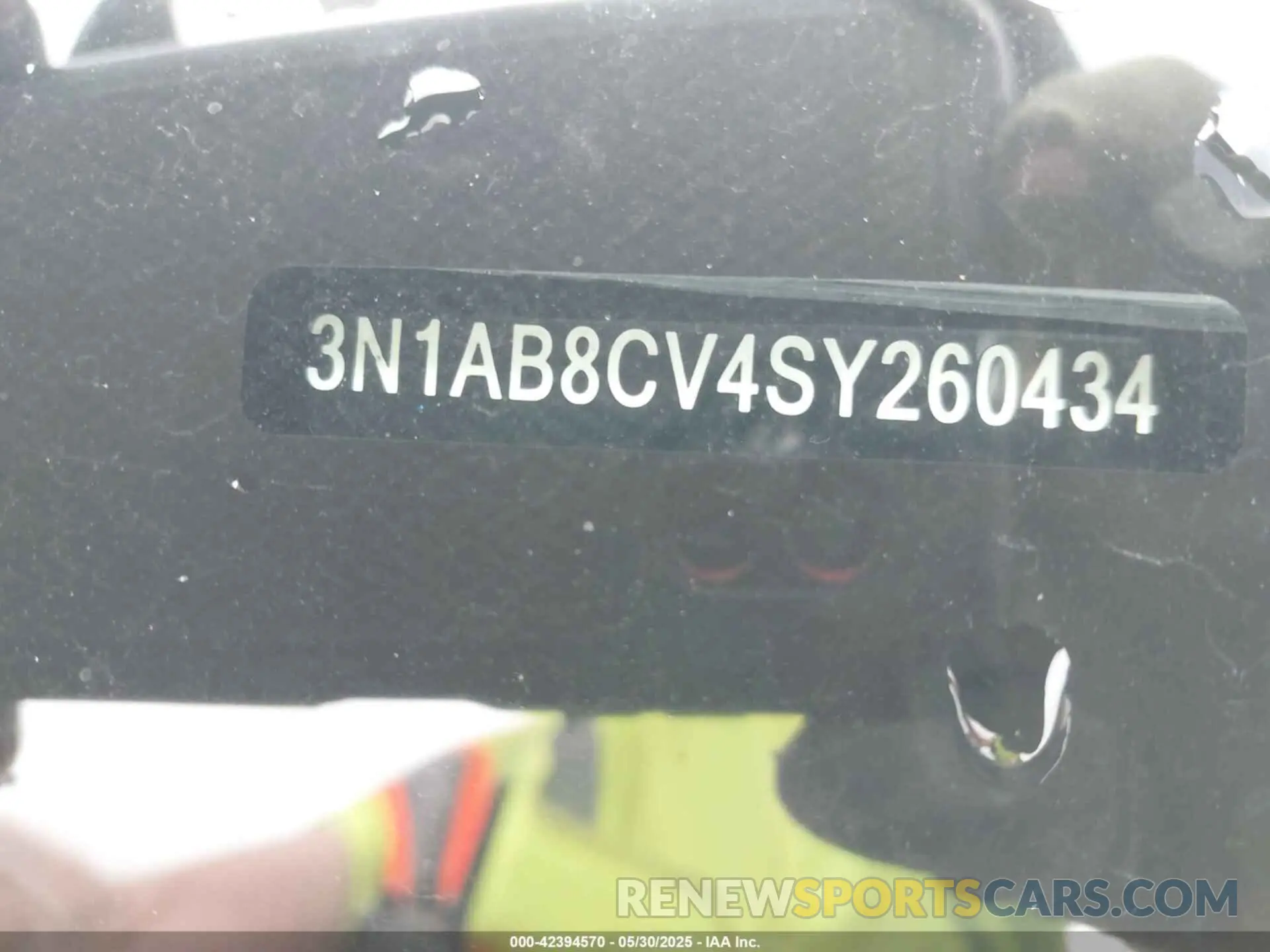 9 Photograph of a damaged car 3N1AB8CV4SY260434 NISSAN SENTRA 2025