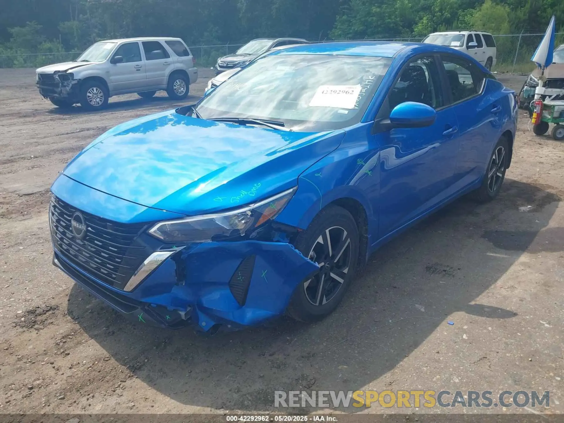 2 Photograph of a damaged car 3N1AB8CV4SY276309 NISSAN SENTRA 2025