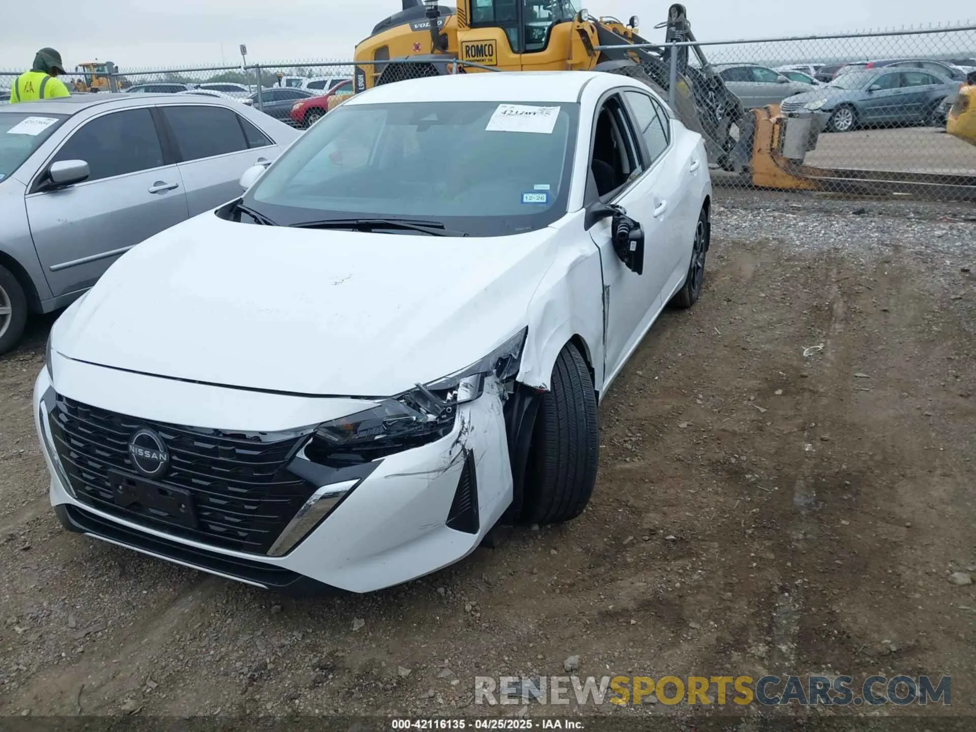 2 Photograph of a damaged car 3N1AB8CV5SY275072 NISSAN SENTRA 2025
