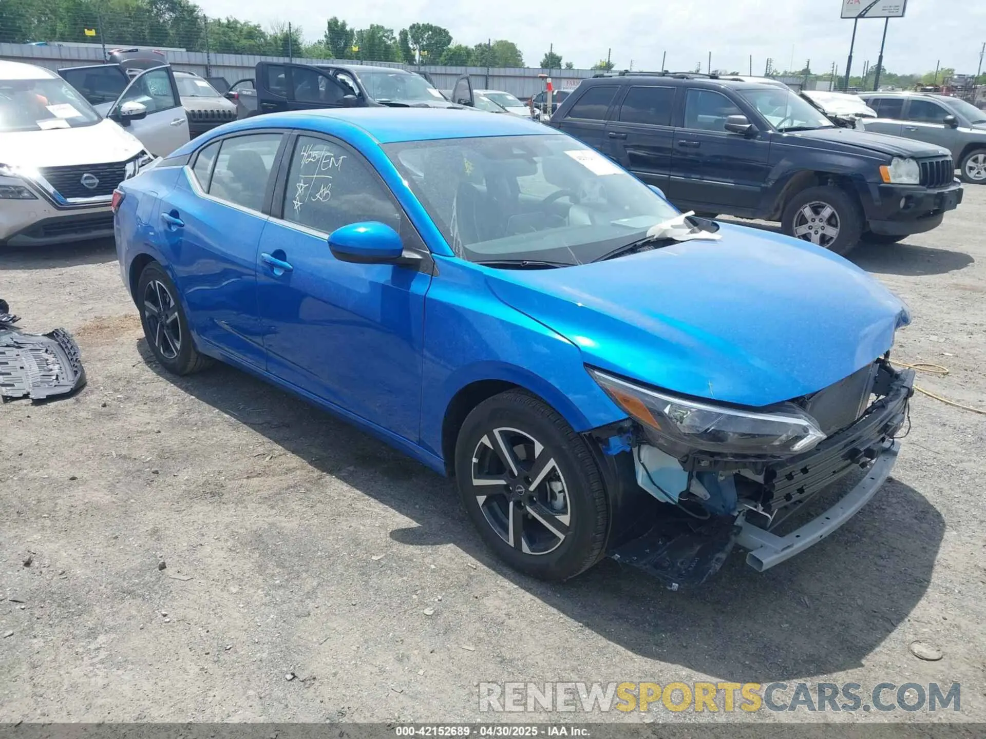 1 Photograph of a damaged car 3N1AB8CV5SY278246 NISSAN SENTRA 2025