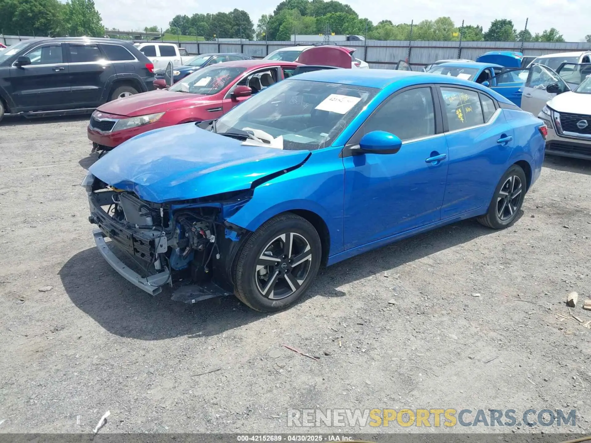 2 Photograph of a damaged car 3N1AB8CV5SY278246 NISSAN SENTRA 2025