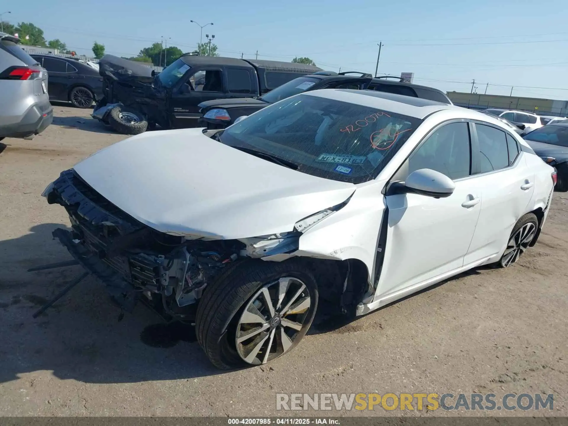 2 Photograph of a damaged car 3N1AB8CV6SY215849 NISSAN SENTRA 2025