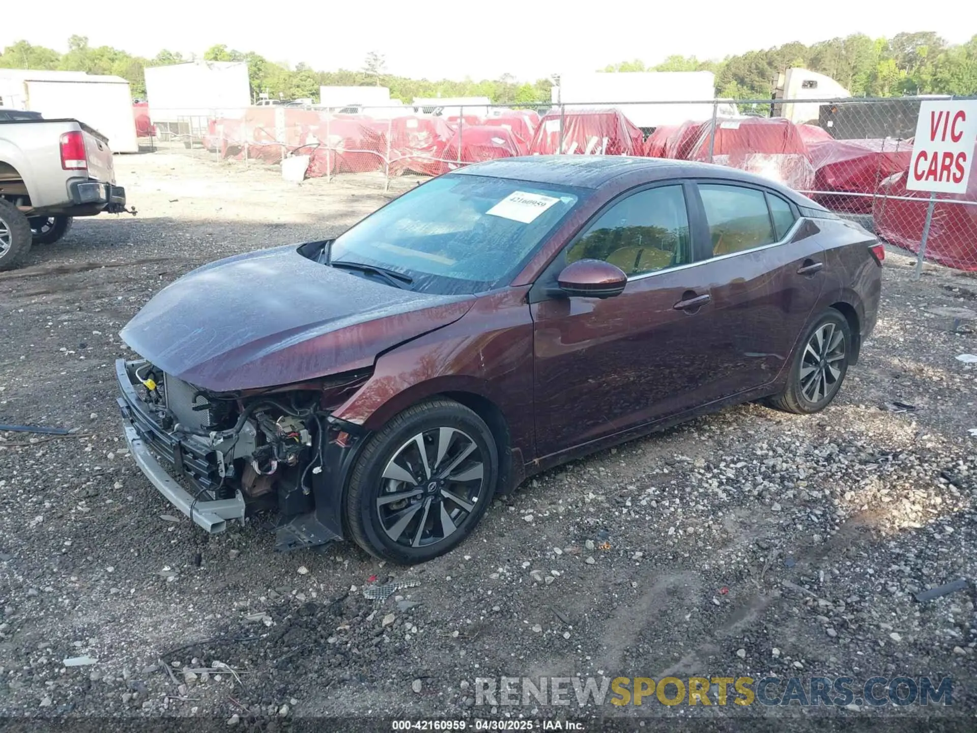 2 Photograph of a damaged car 3N1AB8CV6SY222266 NISSAN SENTRA 2025