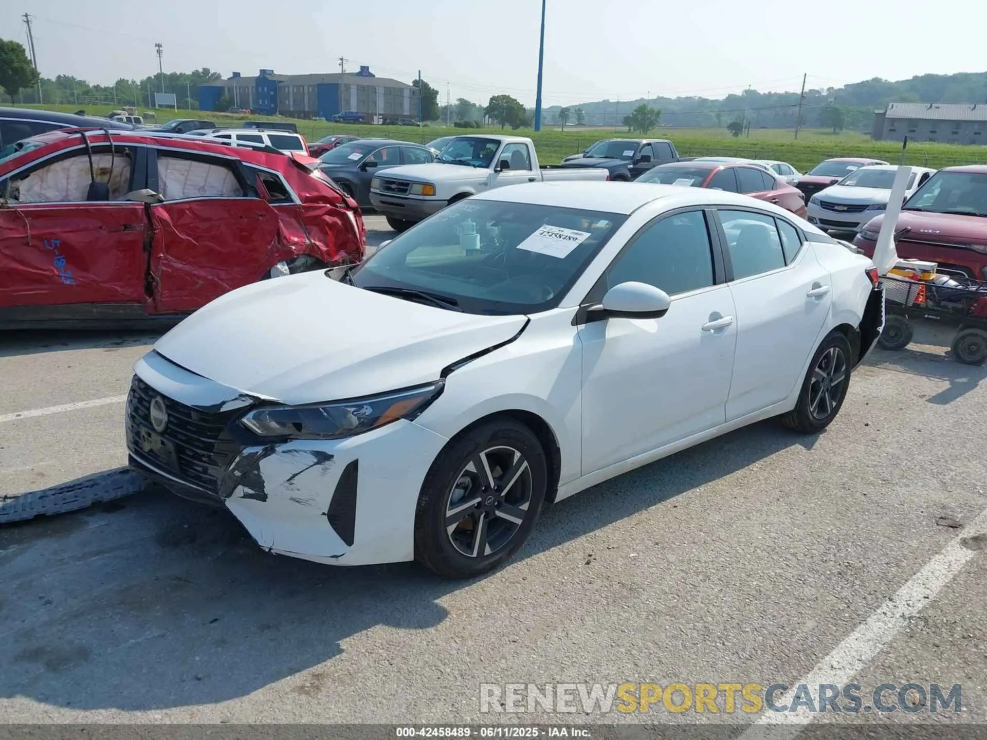 2 Photograph of a damaged car 3N1AB8CV6SY236720 NISSAN SENTRA 2025