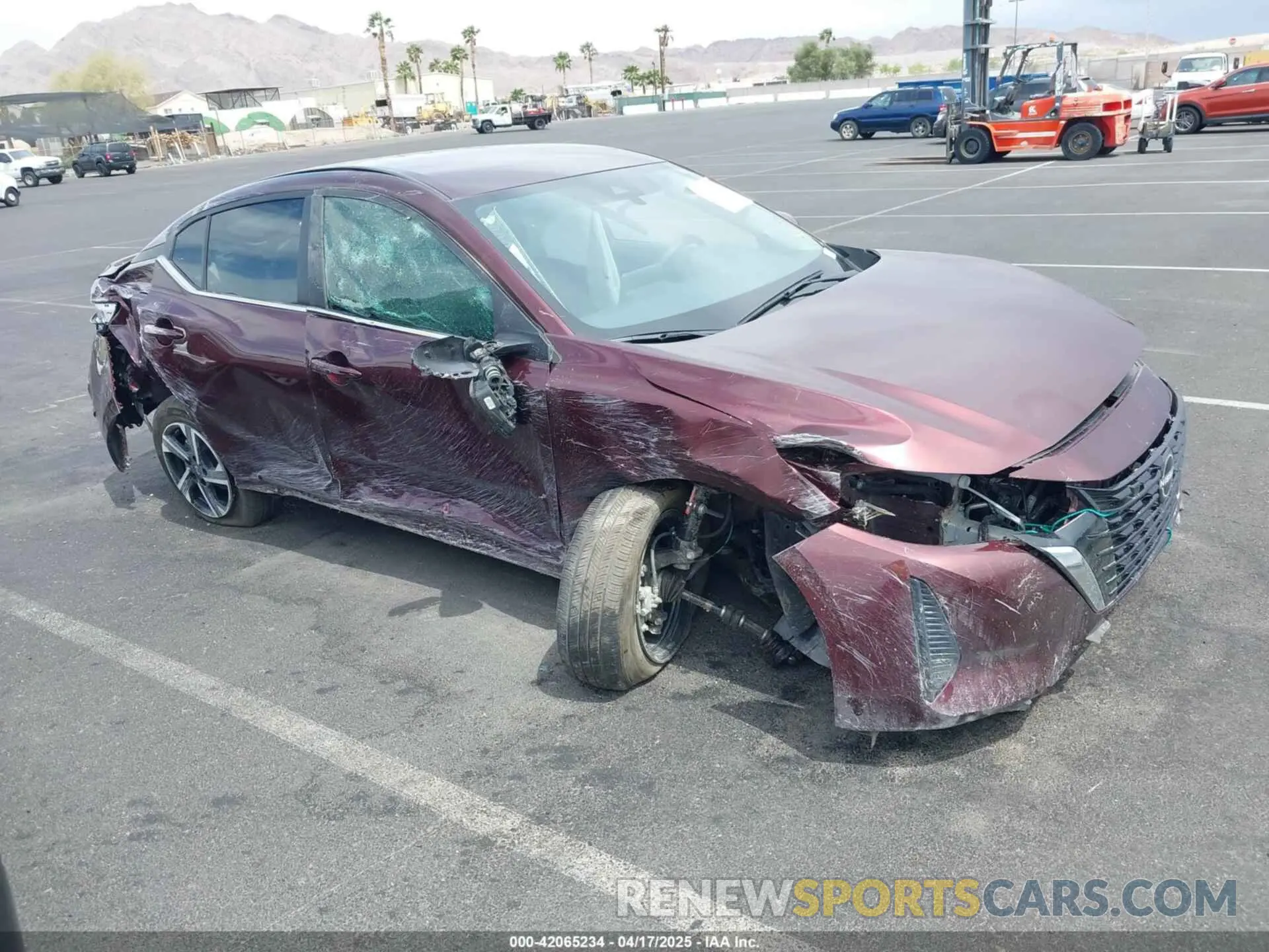 1 Photograph of a damaged car 3N1AB8CV6SY257986 NISSAN SENTRA 2025