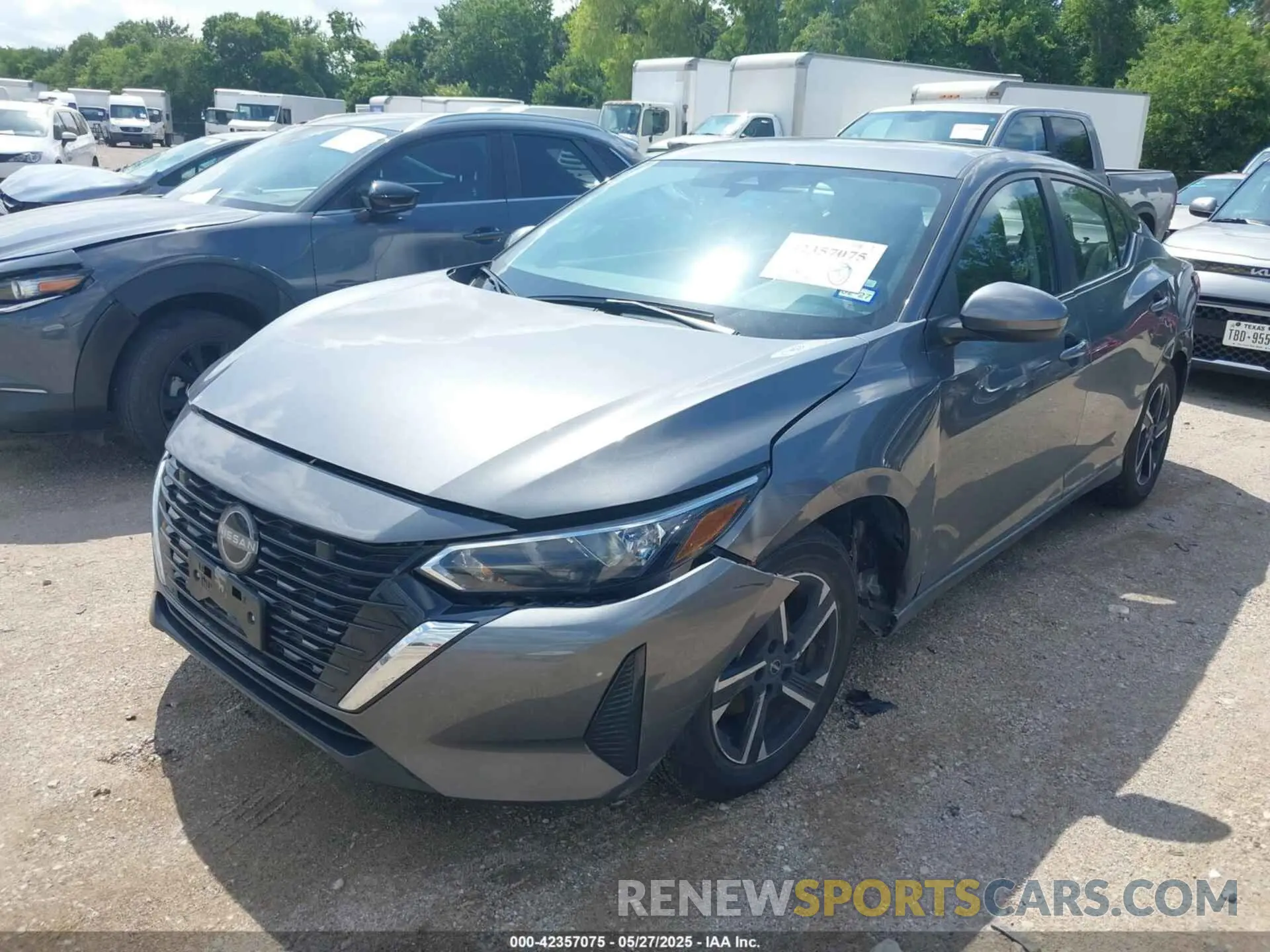 2 Photograph of a damaged car 3N1AB8CV6SY303798 NISSAN SENTRA 2025