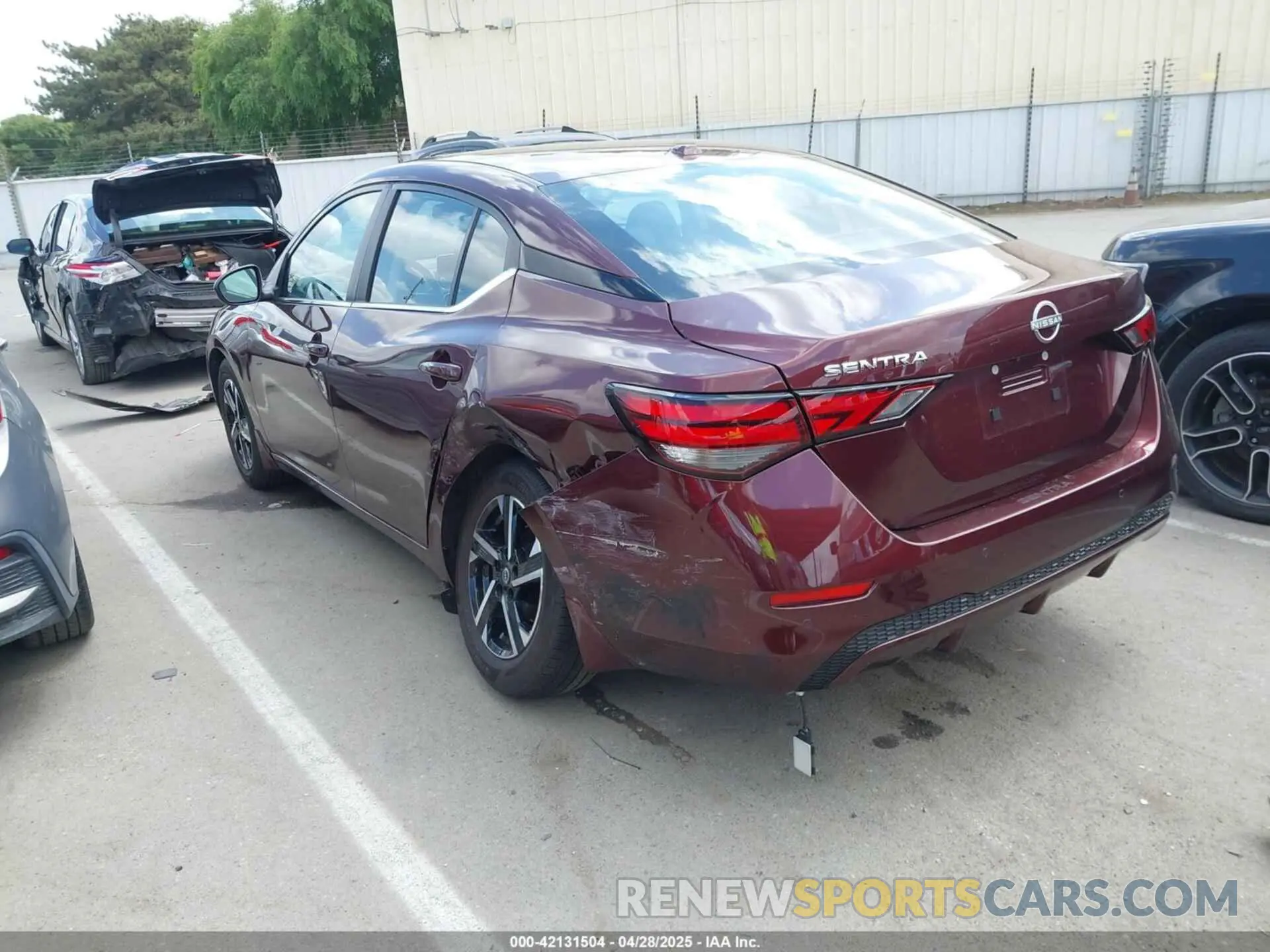 3 Photograph of a damaged car 3N1AB8CV7SY237813 NISSAN SENTRA 2025