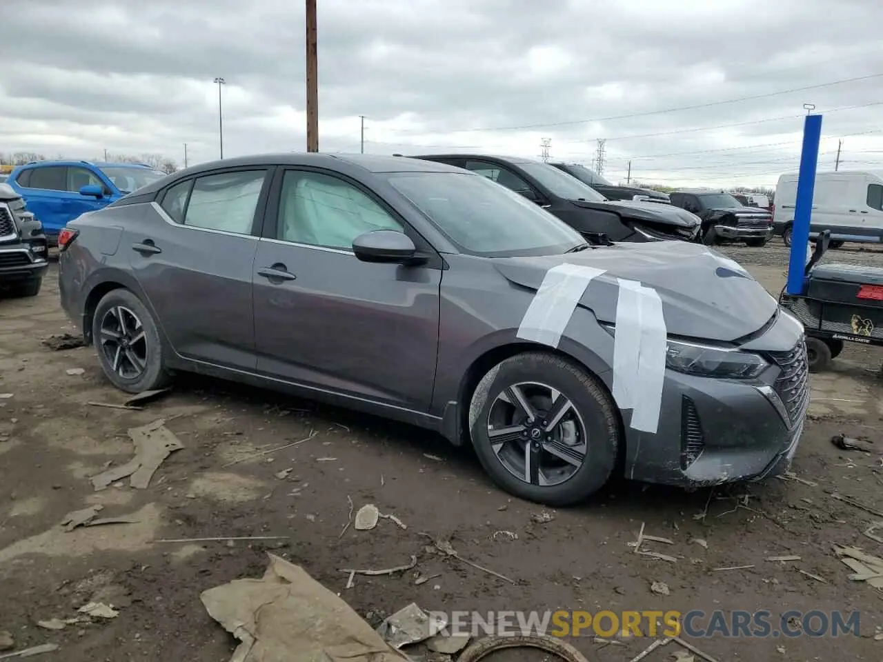 4 Photograph of a damaged car 3N1AB8CV7SY264705 NISSAN SENTRA 2025