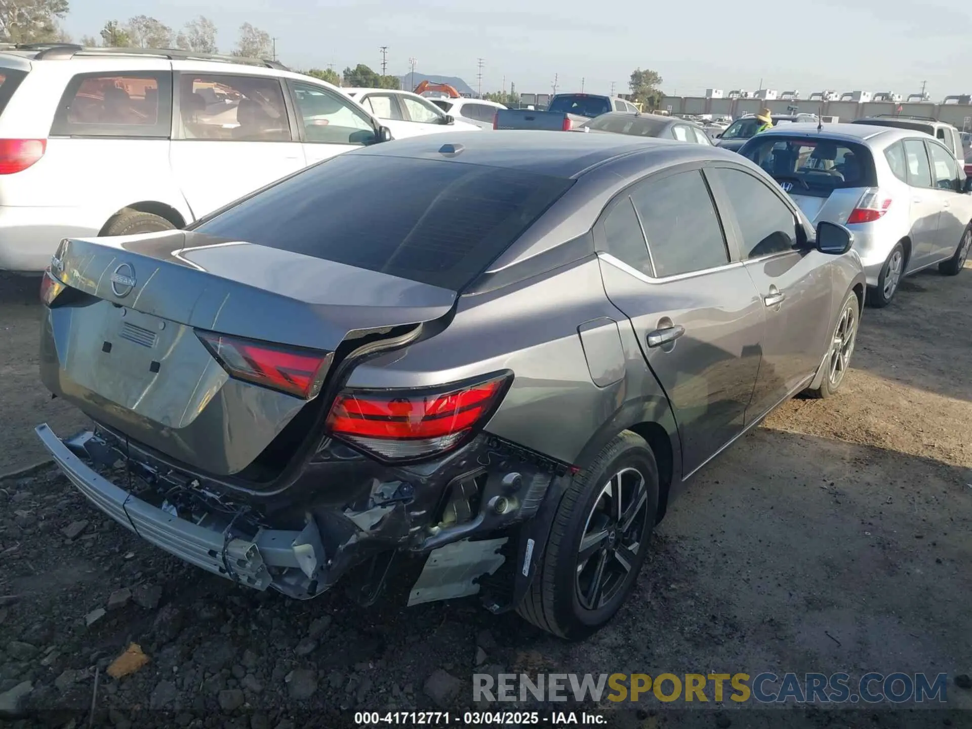 4 Photograph of a damaged car 3N1AB8CV8SY227503 NISSAN SENTRA 2025
