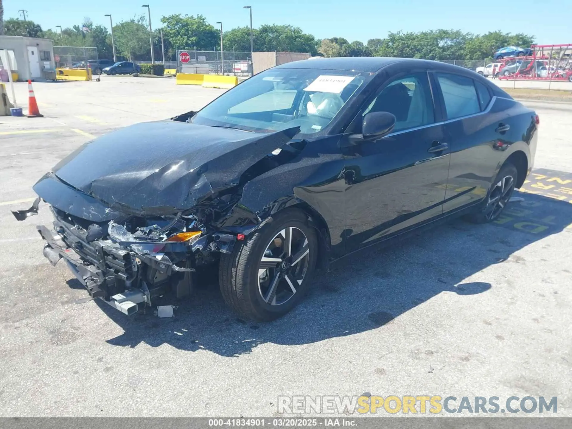 2 Photograph of a damaged car 3N1AB8CV8SY257696 NISSAN SENTRA 2025