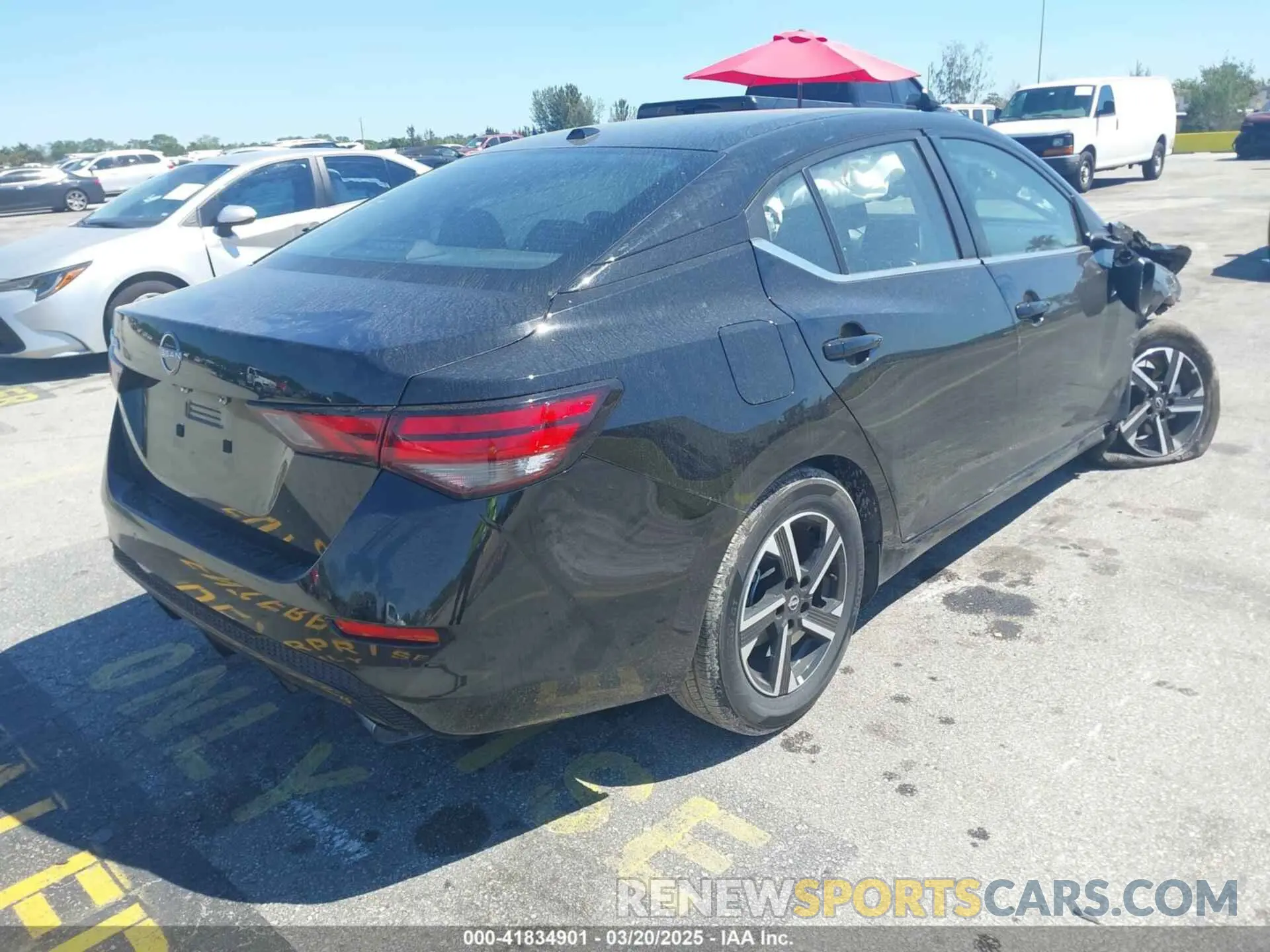 4 Photograph of a damaged car 3N1AB8CV8SY257696 NISSAN SENTRA 2025