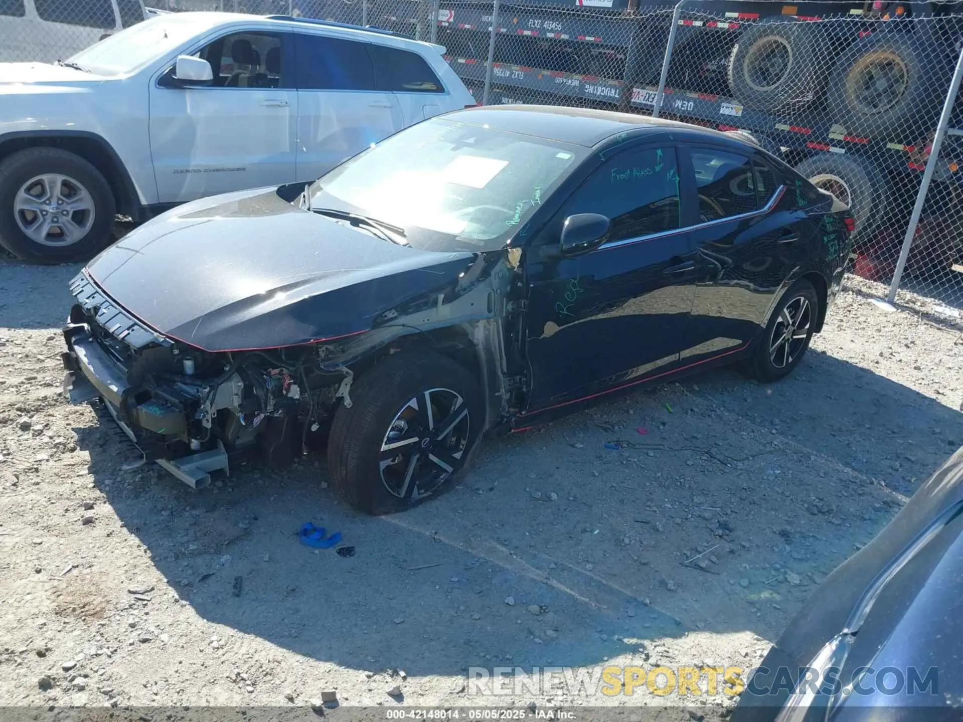 2 Photograph of a damaged car 3N1AB8CV9SY236498 NISSAN SENTRA 2025