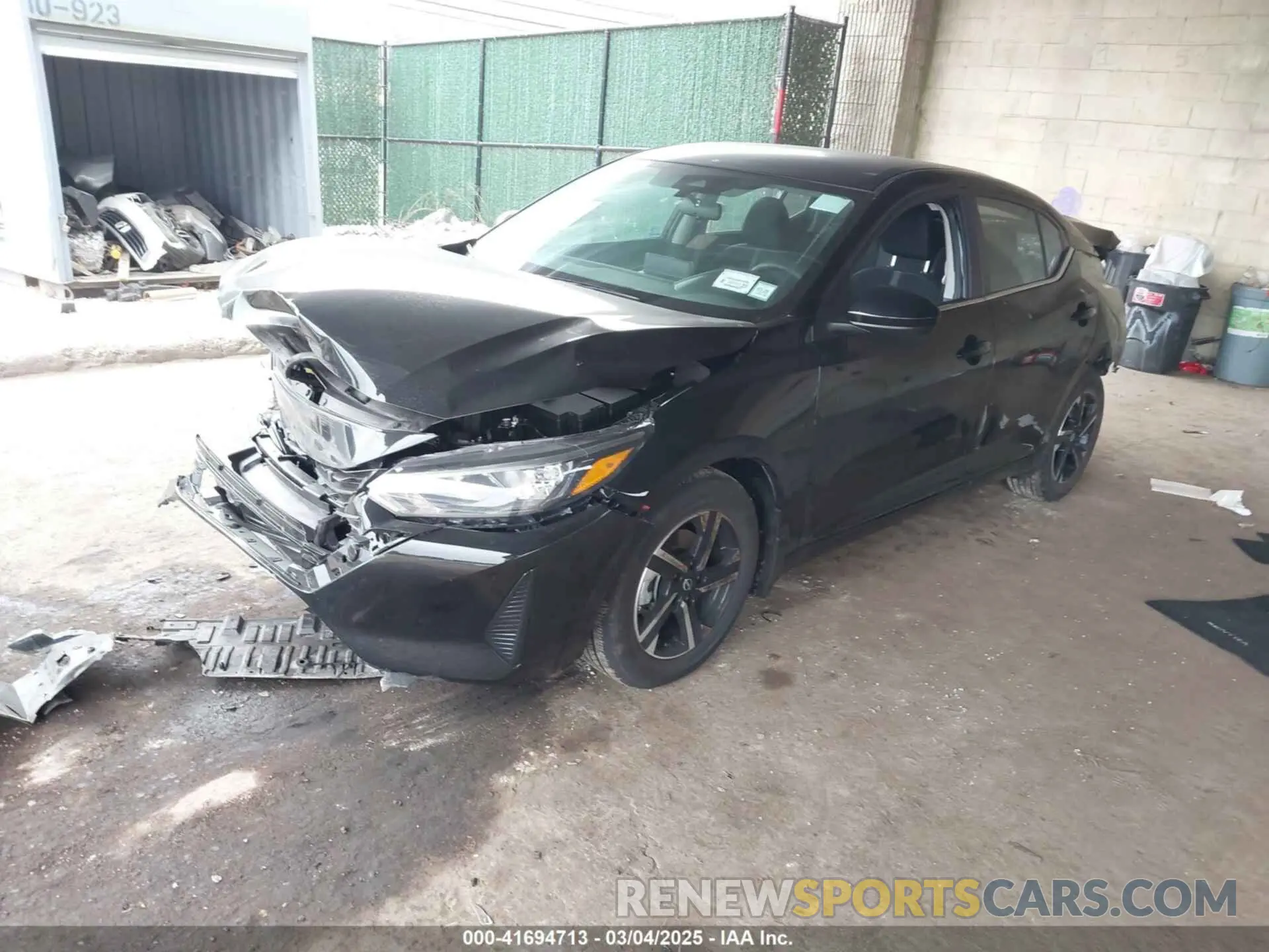 2 Photograph of a damaged car 3N1AB8CV9SY246478 NISSAN SENTRA 2025