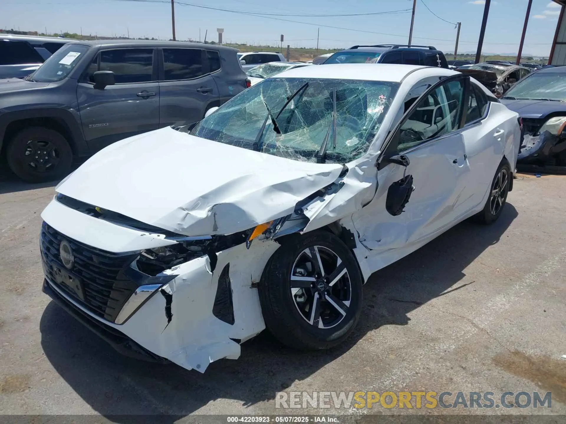 6 Photograph of a damaged car 3N1AB8CV9SY255777 NISSAN SENTRA 2025