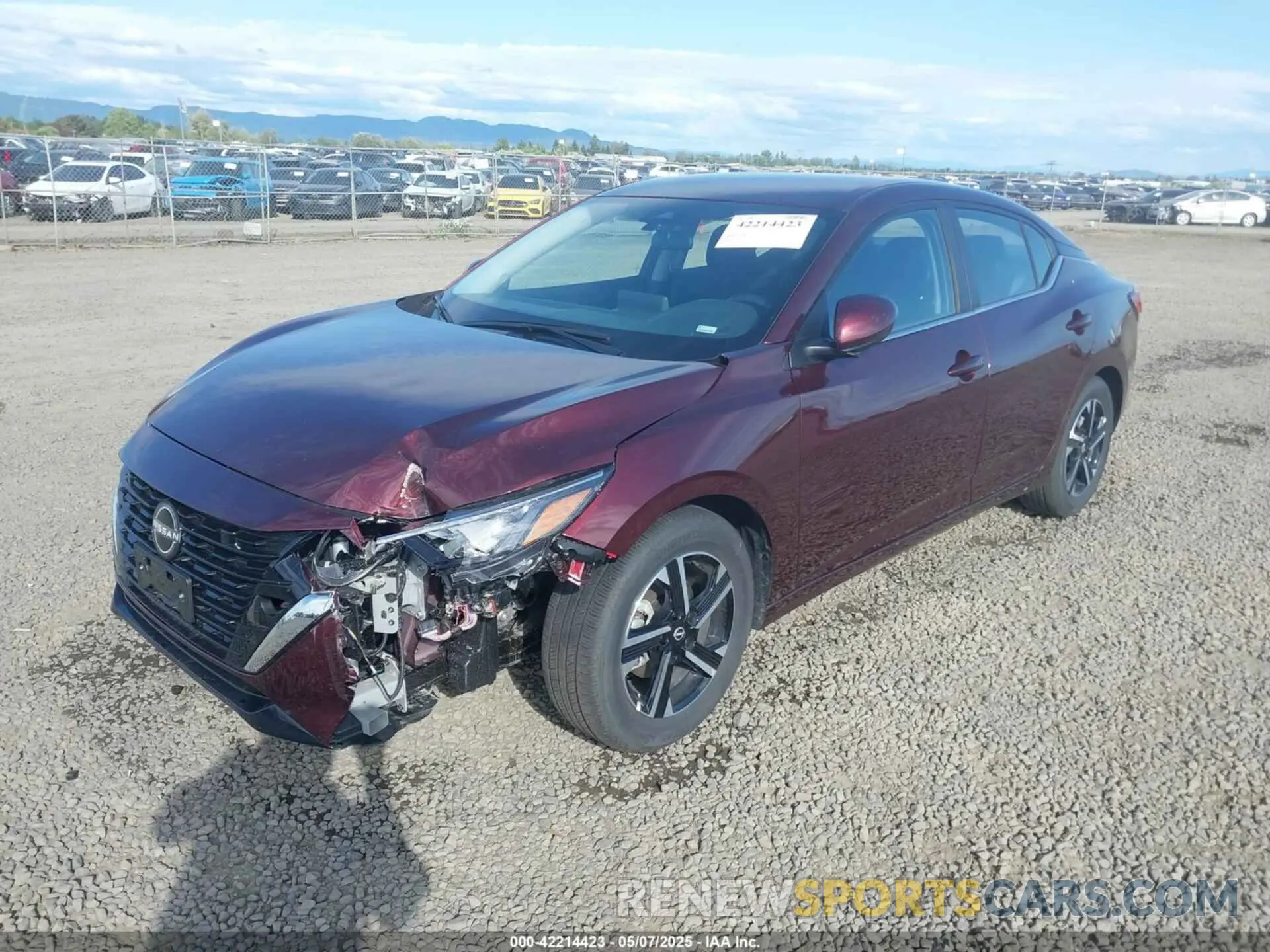 2 Photograph of a damaged car 3N1AB8CV9SY299777 NISSAN SENTRA 2025