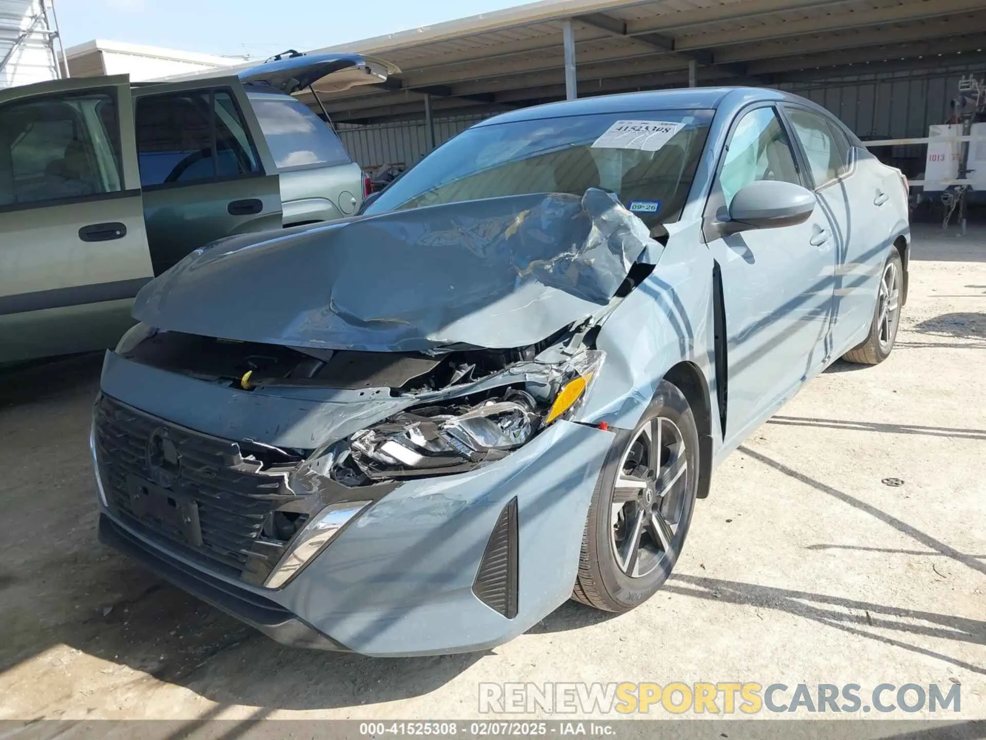 2 Photograph of a damaged car 3N1AB8CVXSY224862 NISSAN SENTRA 2025