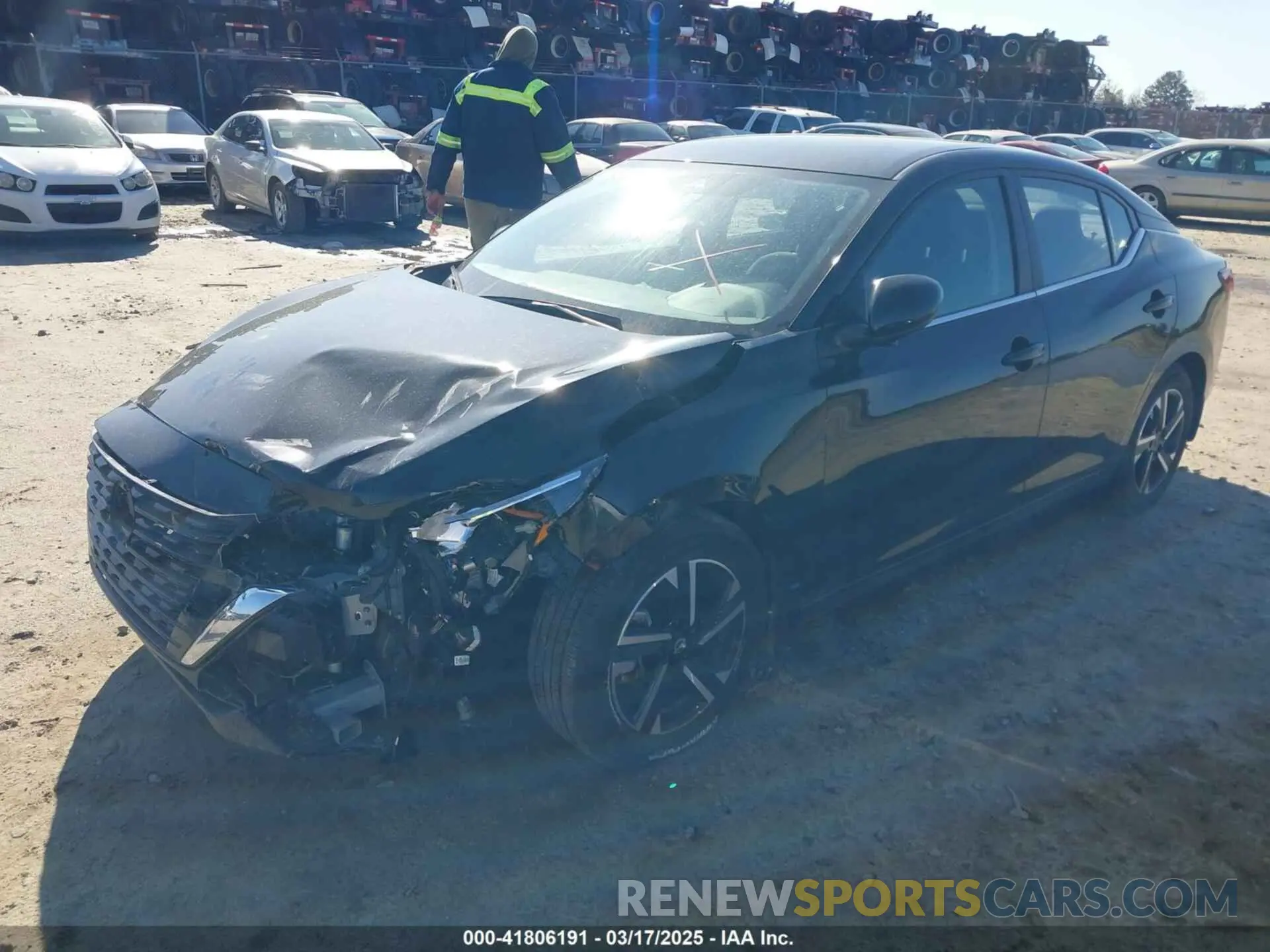 2 Photograph of a damaged car 3N1AB8CVXSY227521 NISSAN SENTRA 2025