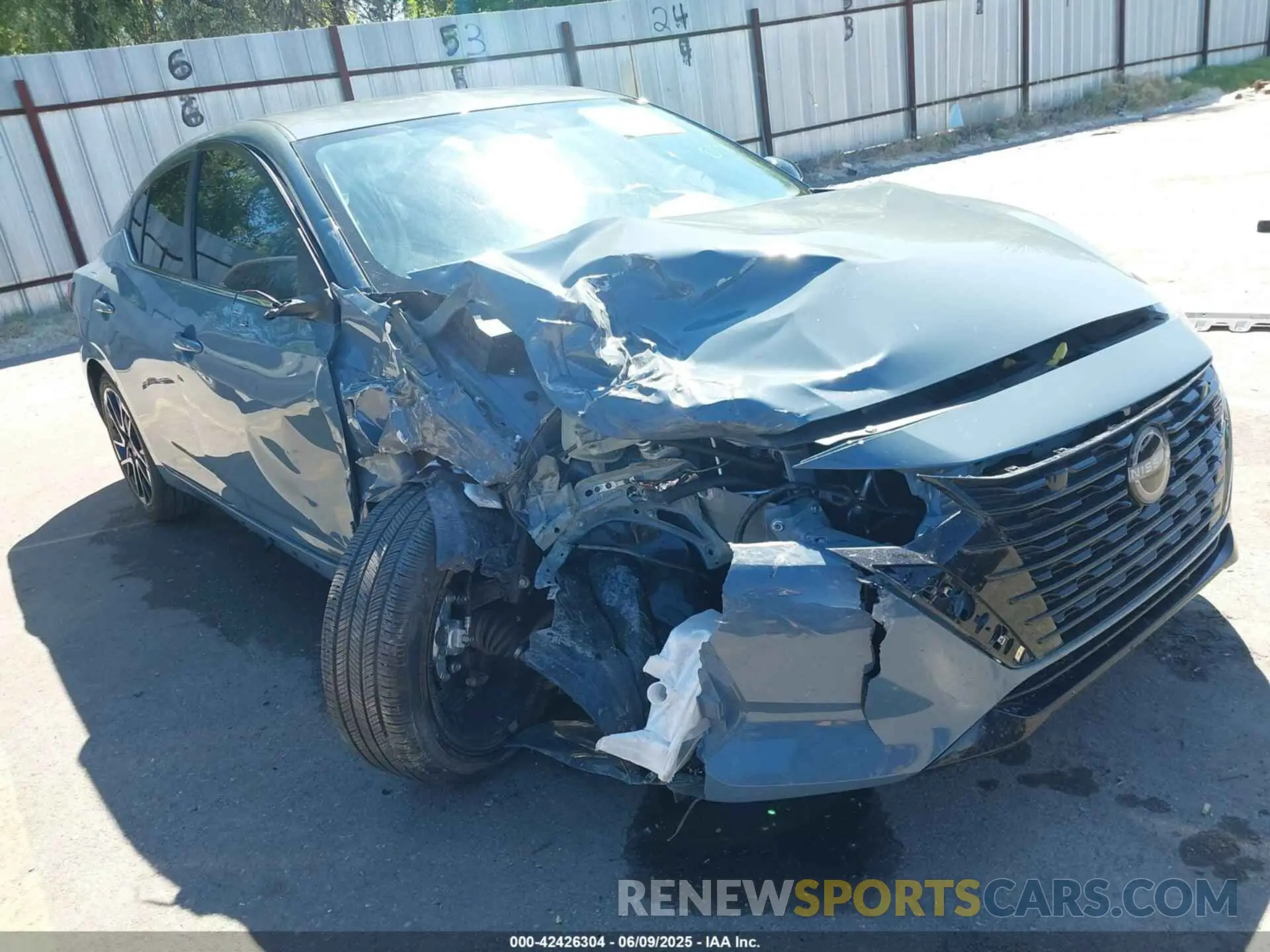 1 Photograph of a damaged car 3N1AB8DV0SY268643 NISSAN SENTRA 2025