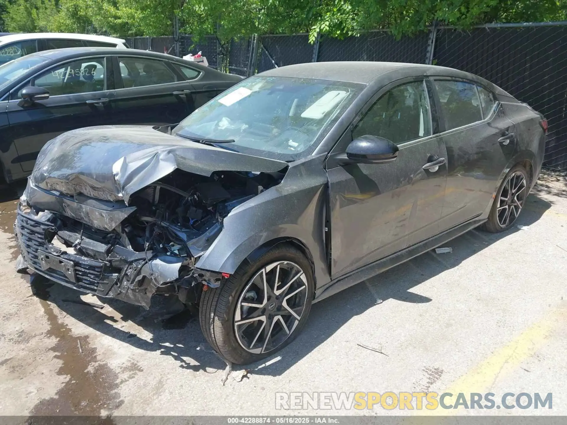 2 Photograph of a damaged car 3N1AB8DV3SY311887 NISSAN SENTRA 2025