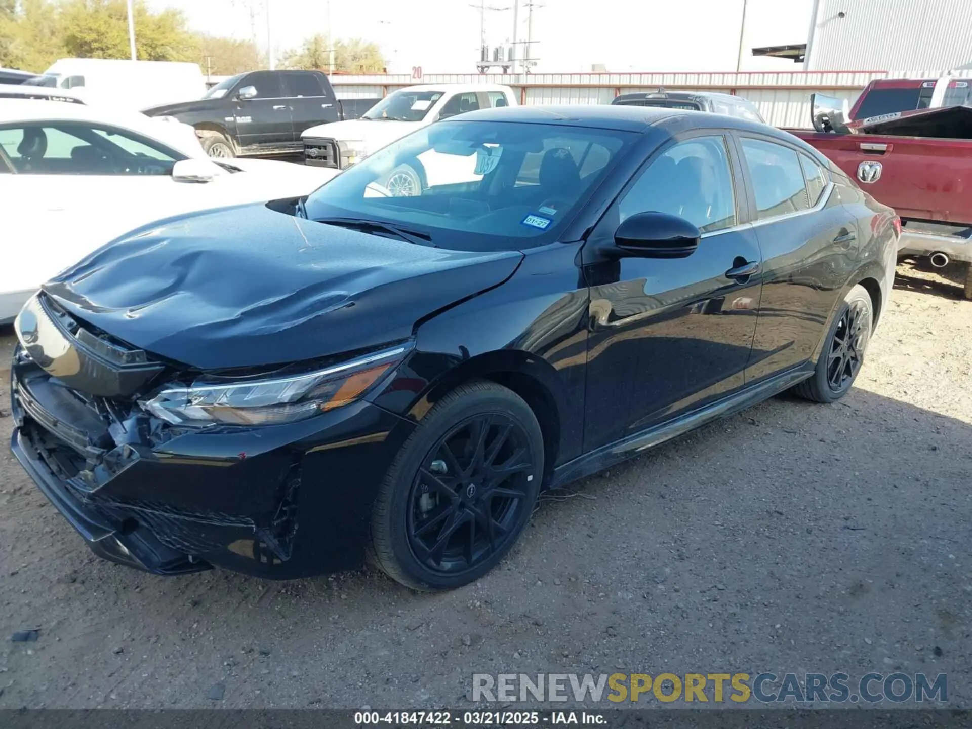 2 Photograph of a damaged car 3N1AB8DV5SY294705 NISSAN SENTRA 2025