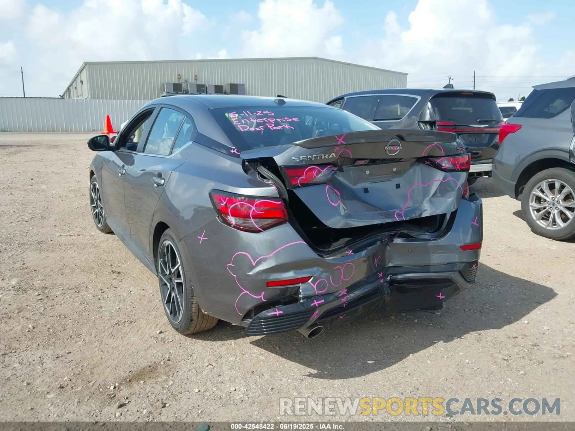 3 Photograph of a damaged car 3N1AB8DV6SY307980 NISSAN SENTRA 2025