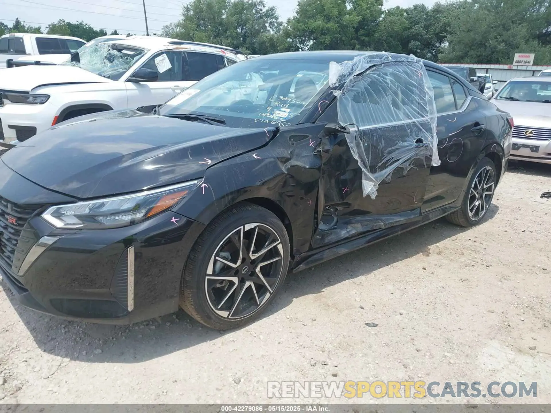 2 Photograph of a damaged car 3N1AB8DV7SY306952 NISSAN SENTRA 2025