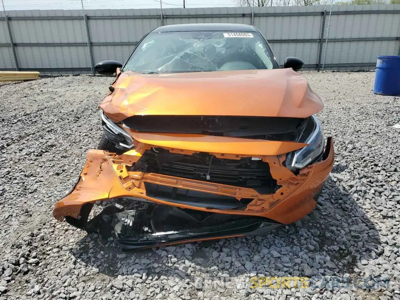 5 Photograph of a damaged car 3N1AB8DV8SY228827 NISSAN SENTRA 2025