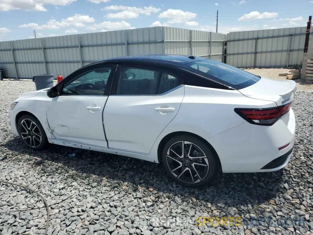 2 Photograph of a damaged car 3N1AB8DV8SY282063 NISSAN SENTRA 2025