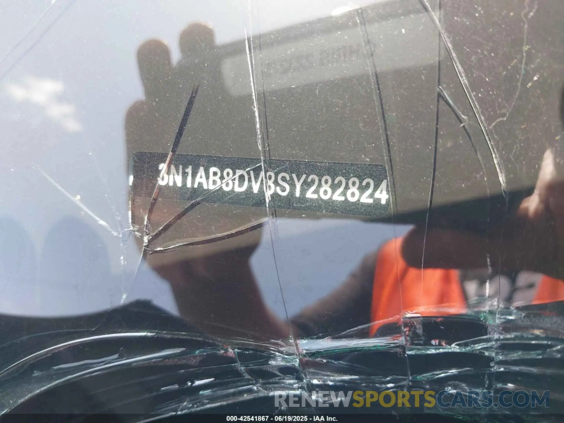 9 Photograph of a damaged car 3N1AB8DV8SY282824 NISSAN SENTRA 2025