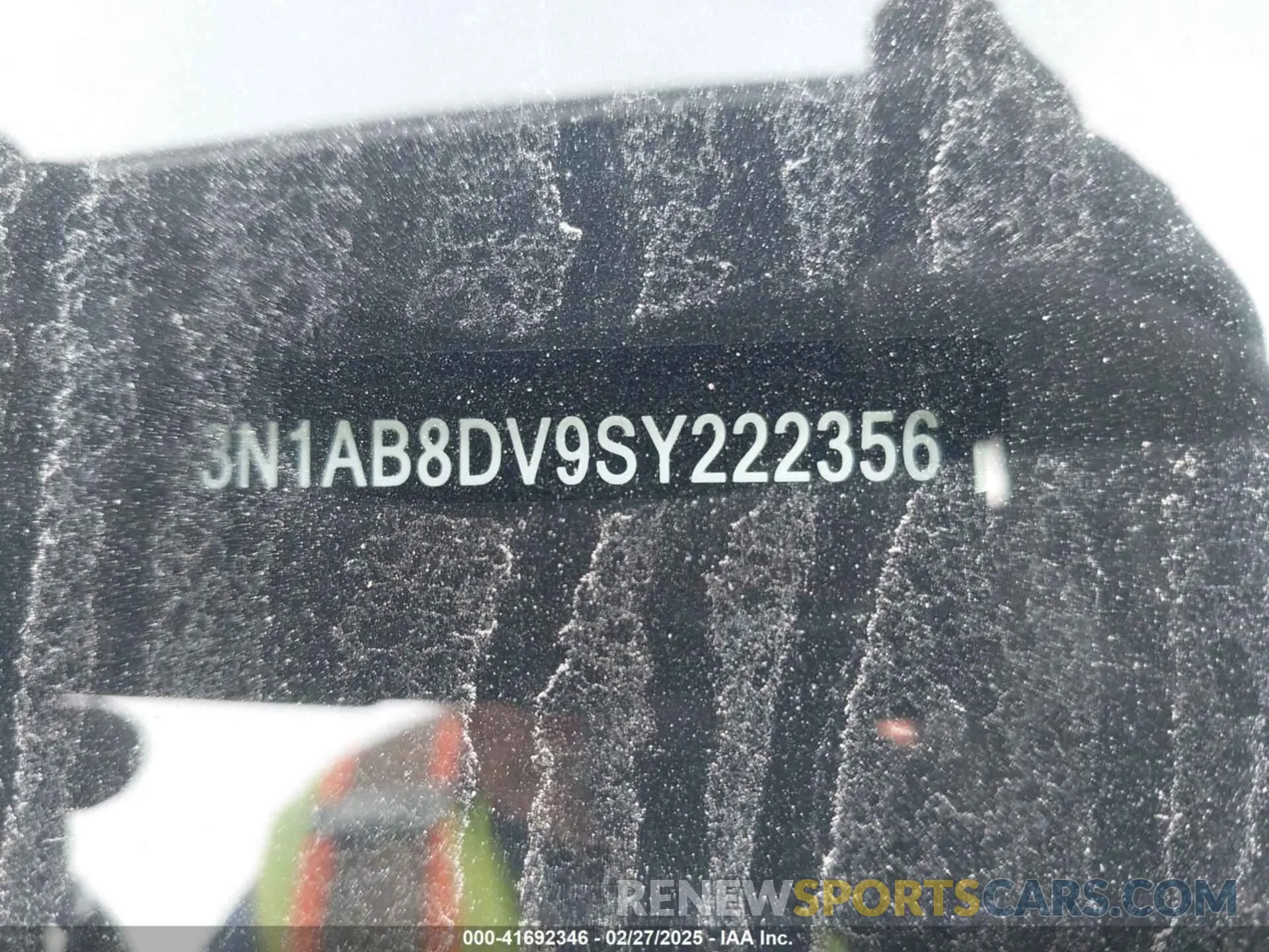 9 Photograph of a damaged car 3N1AB8DV9SY222356 NISSAN SENTRA 2025