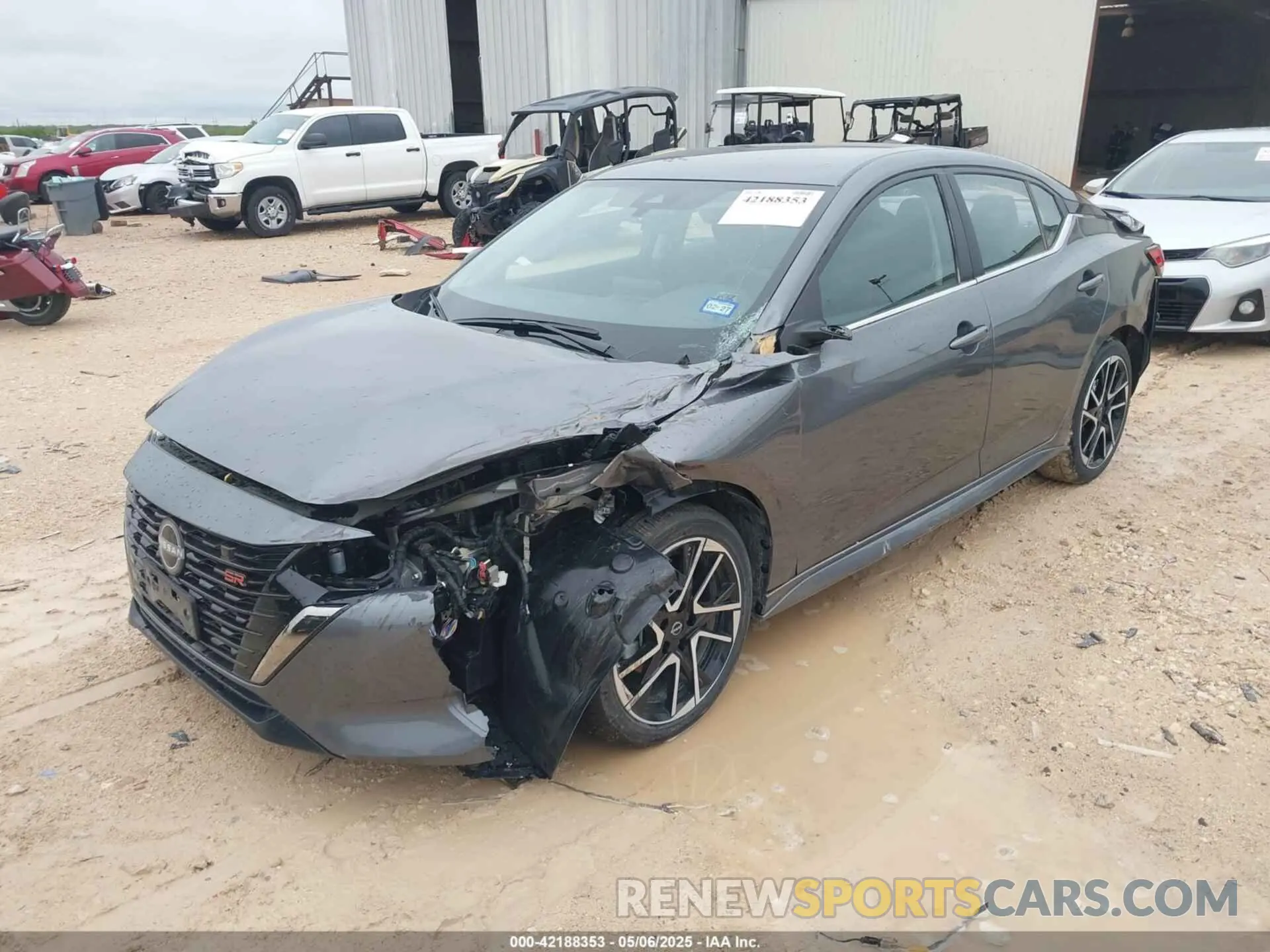 2 Photograph of a damaged car 3N1AB8DV9SY308279 NISSAN SENTRA 2025