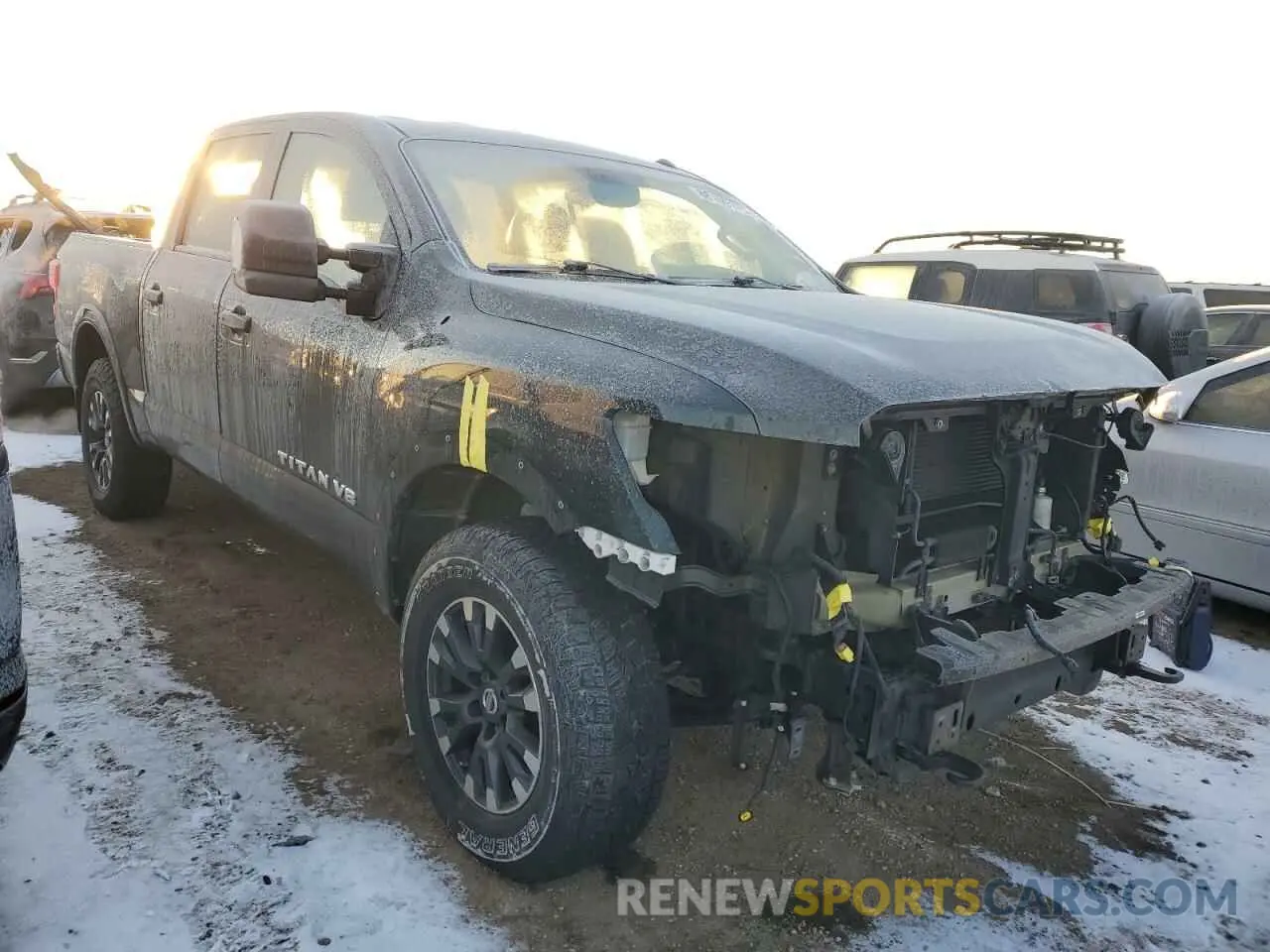 4 Photograph of a damaged car 1N6AA1E56KN504907 NISSAN TITAN 2019