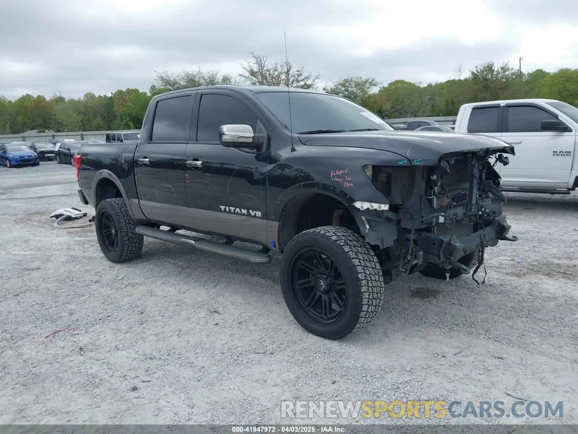 1 Photograph of a damaged car 1N6AA1E56KN507810 NISSAN TITAN 2019