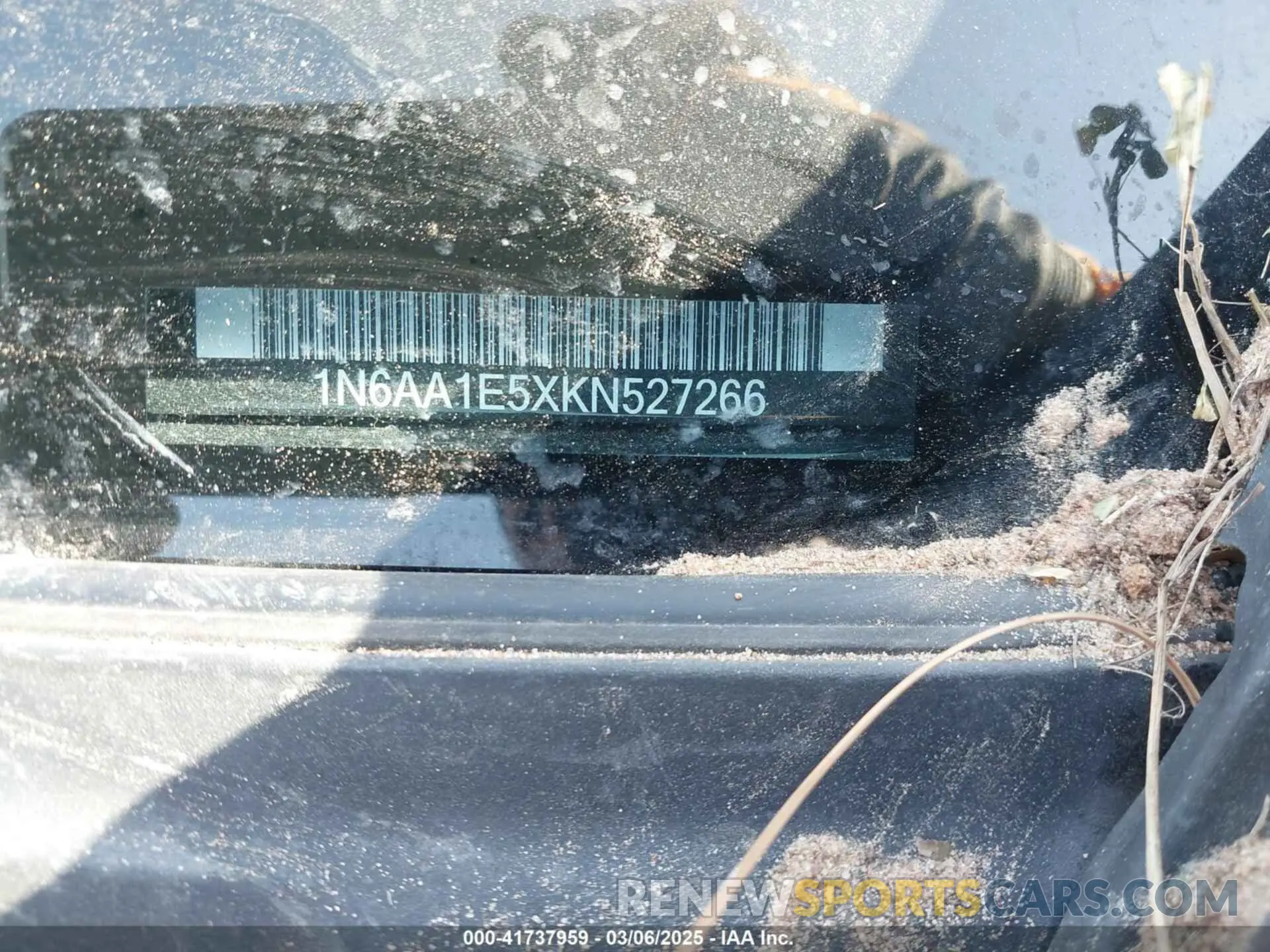 9 Photograph of a damaged car 1N6AA1E5XKN527266 NISSAN TITAN 2019