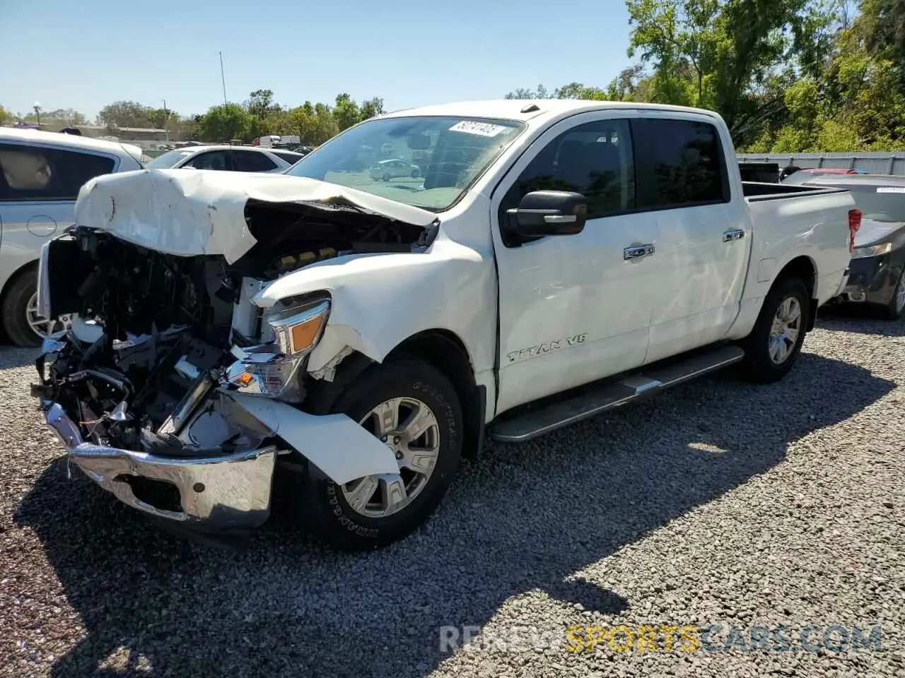 1 Photograph of a damaged car 1N6AA1E64KN523920 NISSAN TITAN 2019