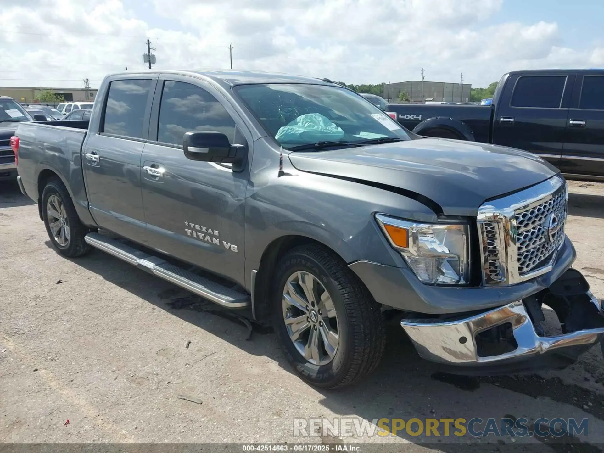 1 Photograph of a damaged car 1N6AA1E68KN525413 NISSAN TITAN 2019