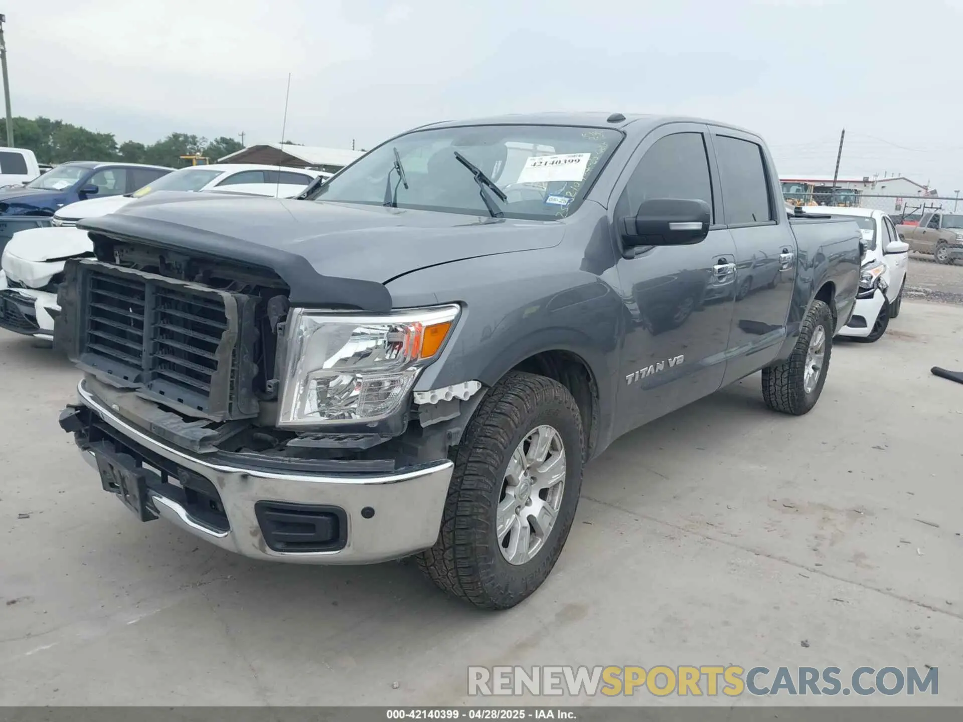2 Photograph of a damaged car 1N6AA1E68KN528019 NISSAN TITAN 2019