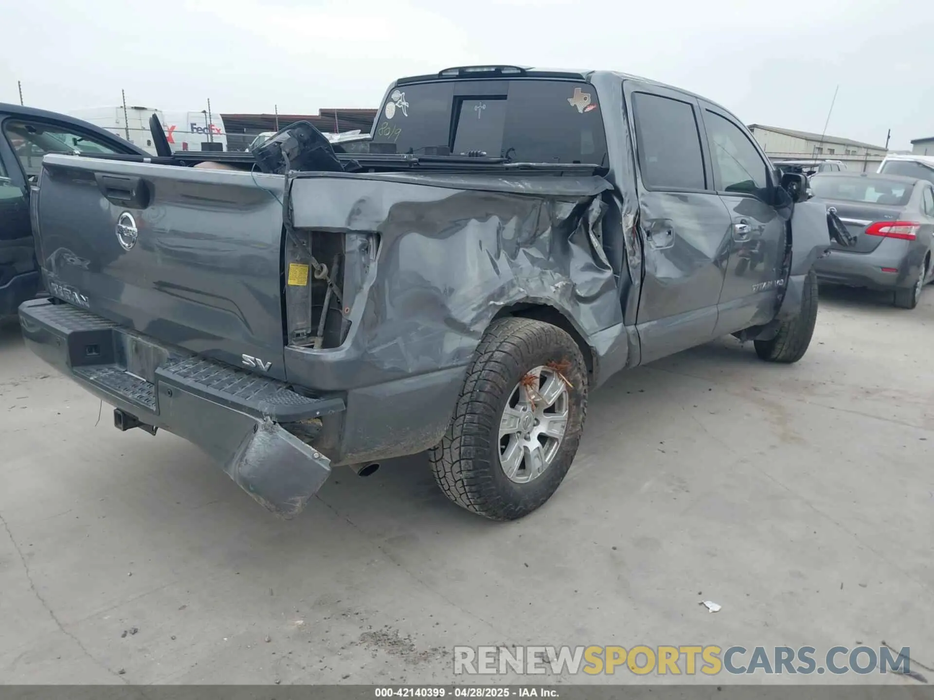 4 Photograph of a damaged car 1N6AA1E68KN528019 NISSAN TITAN 2019