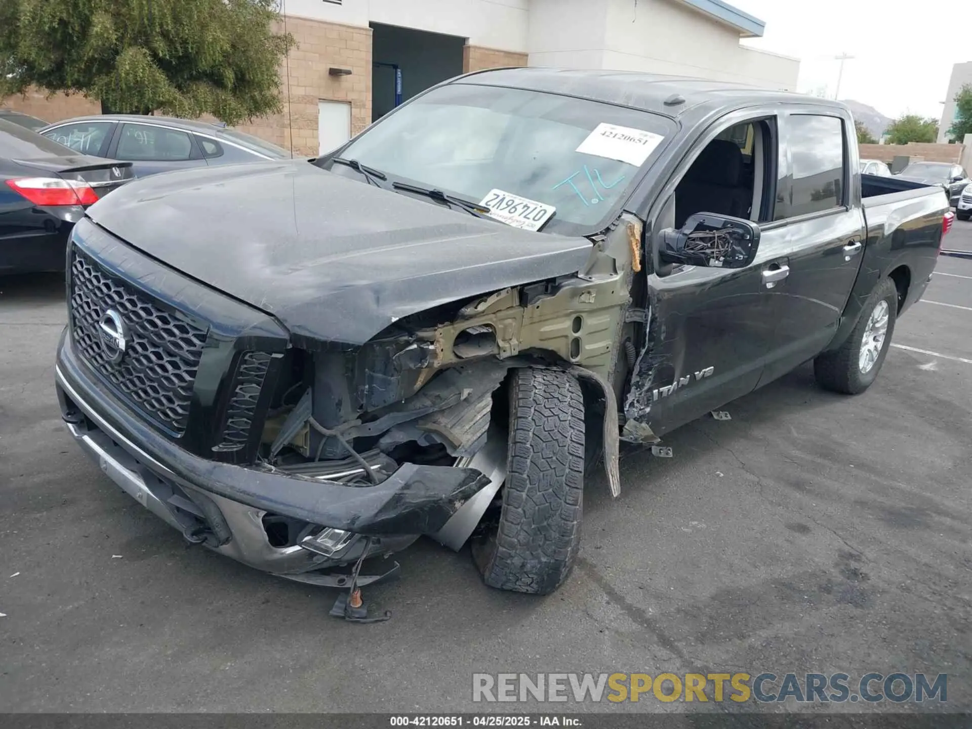 2 Photograph of a damaged car 1N6AA1EJ4KN518091 NISSAN TITAN 2019