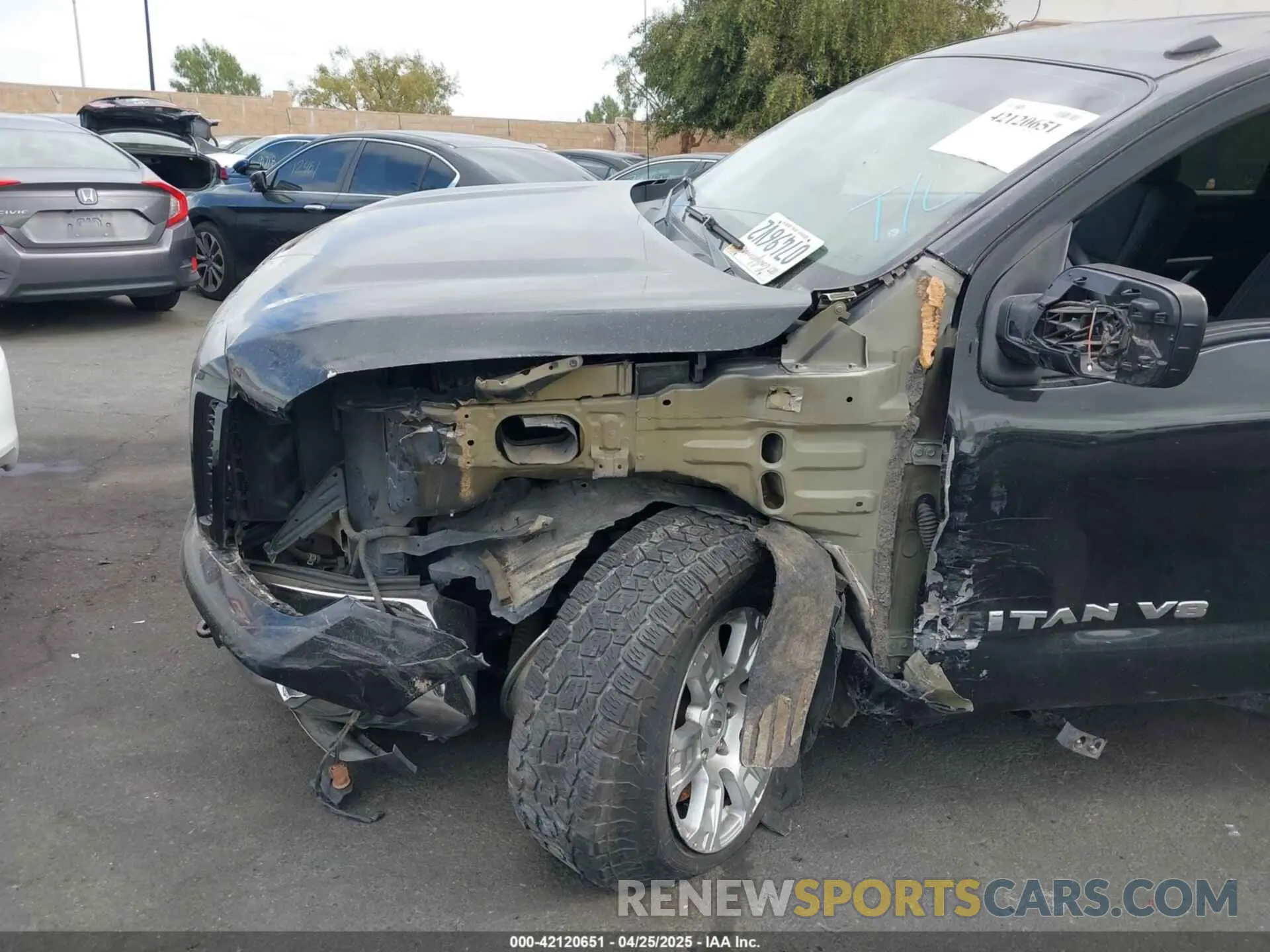 6 Photograph of a damaged car 1N6AA1EJ4KN518091 NISSAN TITAN 2019