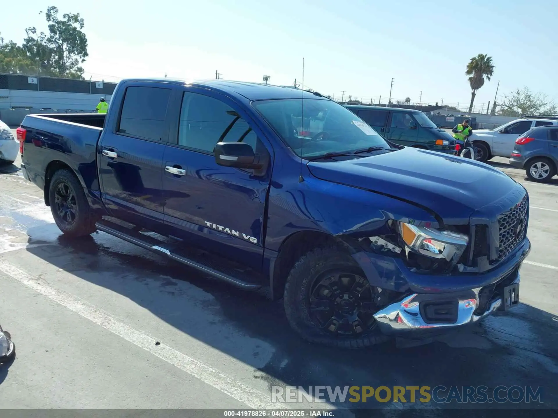 1 Photograph of a damaged car 1N6AA1EK4KN500599 NISSAN TITAN 2019