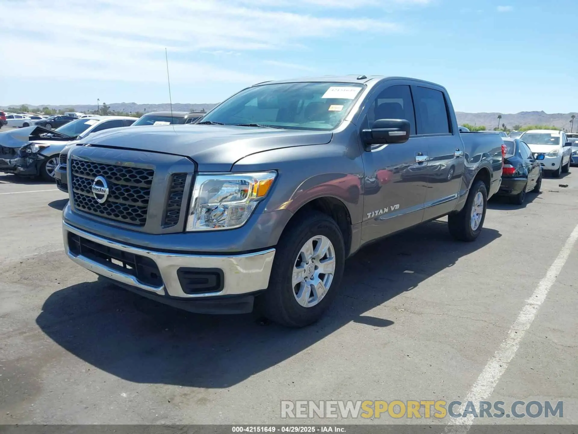 2 Photograph of a damaged car 1N6AA1EK7KN504596 NISSAN TITAN 2019