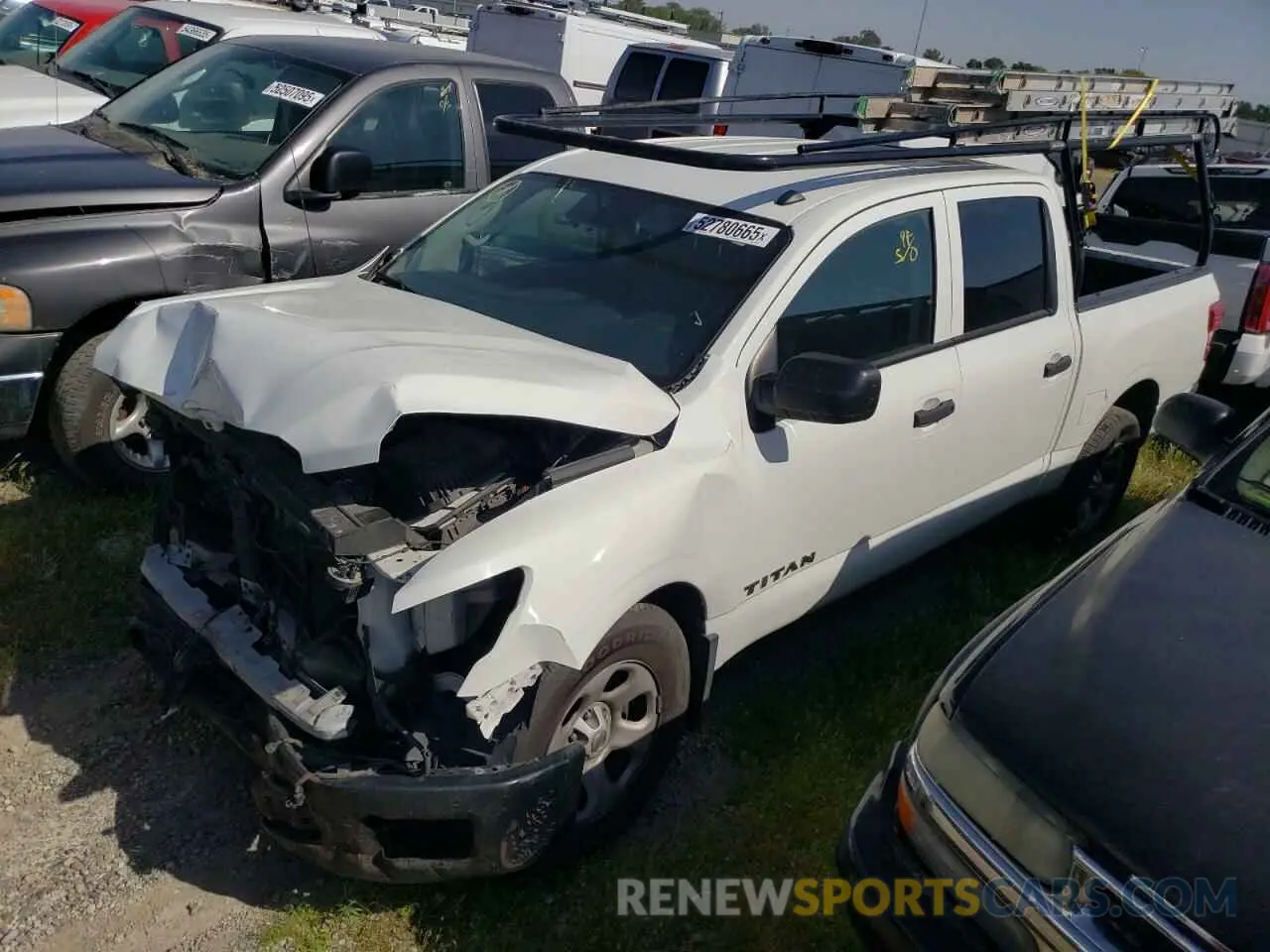 1 Photograph of a damaged car 1N6AA1EK9KN501036 NISSAN TITAN 2019