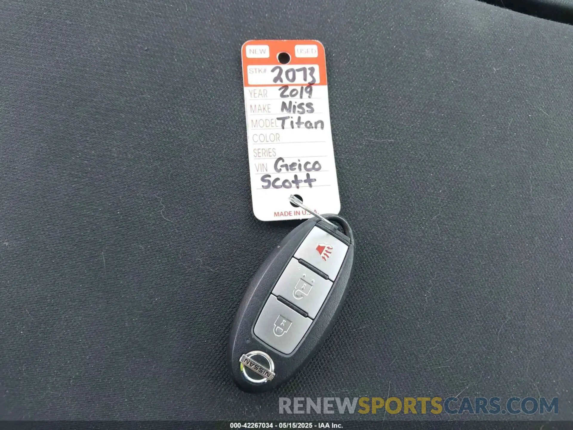 11 Photograph of a damaged car 1N6AA1EKXKN514541 NISSAN TITAN 2019