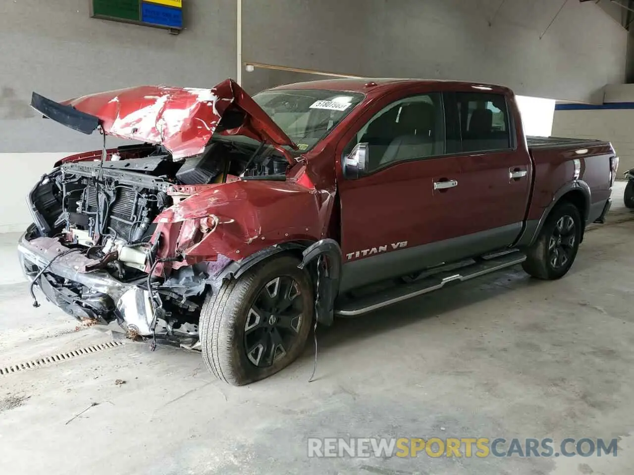 1 Photograph of a damaged car 1N6AA1ED2LN504606 NISSAN TITAN 2020