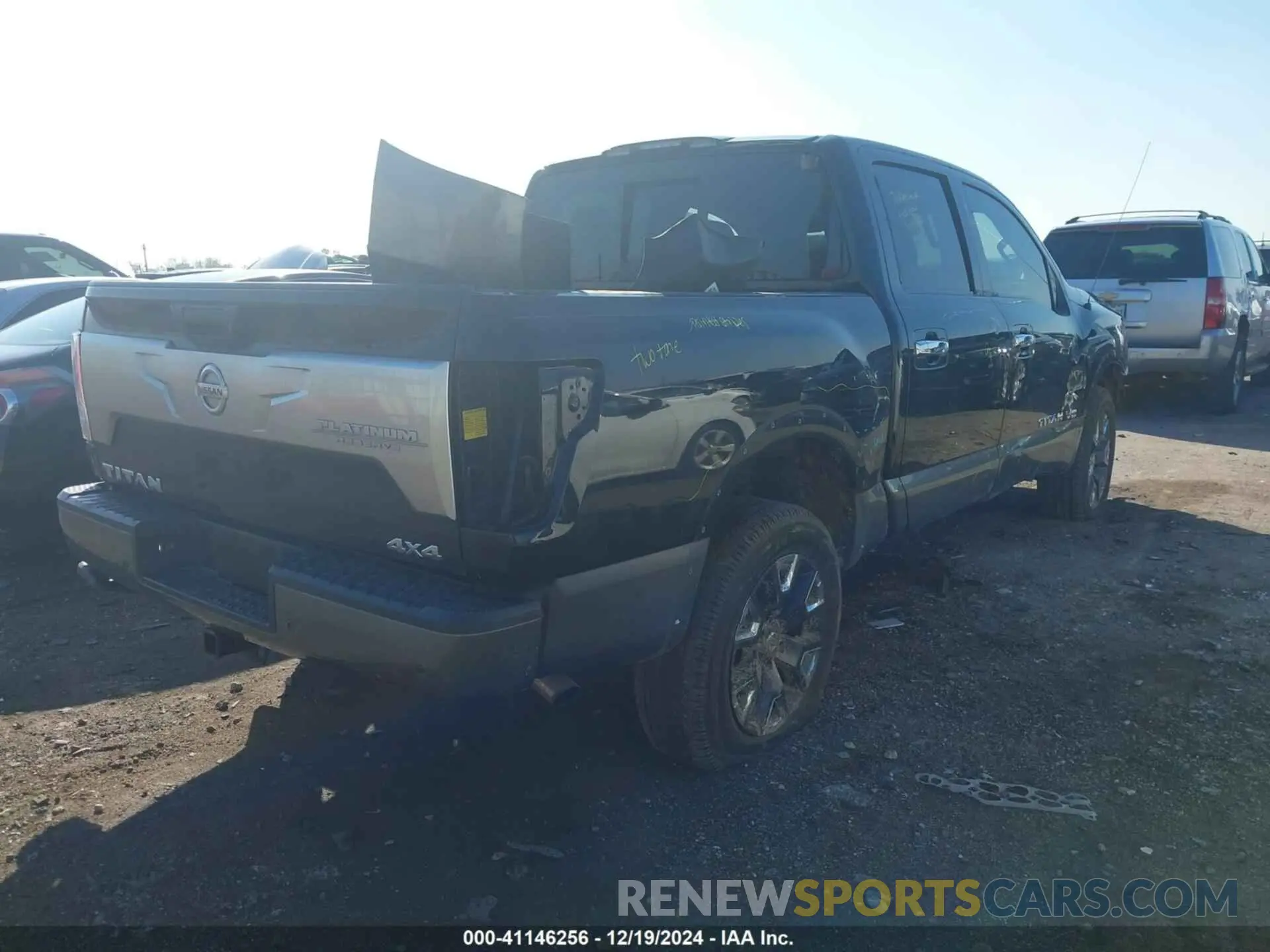 4 Photograph of a damaged car 1N6AA1ED7LN507646 NISSAN TITAN 2020