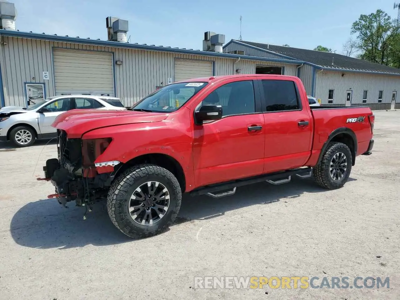 1 Photograph of a damaged car 1N6AA1ED8LN509339 NISSAN TITAN 2020