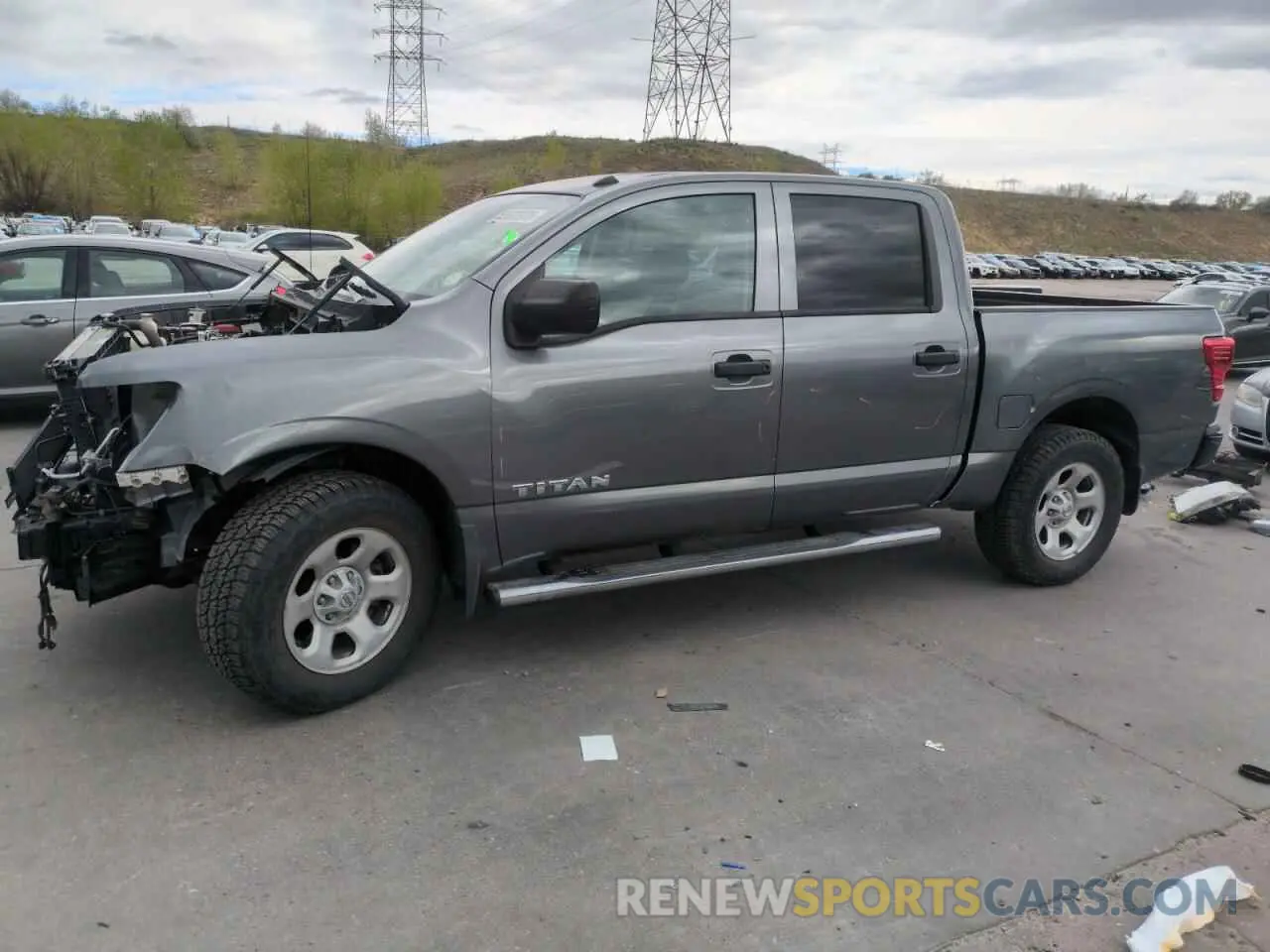 1 Photograph of a damaged car 1N6AA1EC0MN528007 NISSAN TITAN 2021