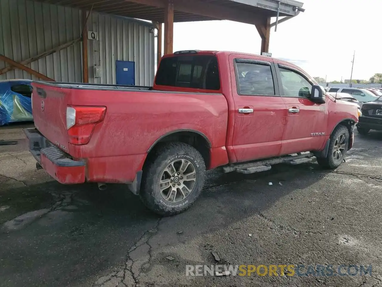 3 Photograph of a damaged car 1N6AA1ED0MN510017 NISSAN TITAN 2021