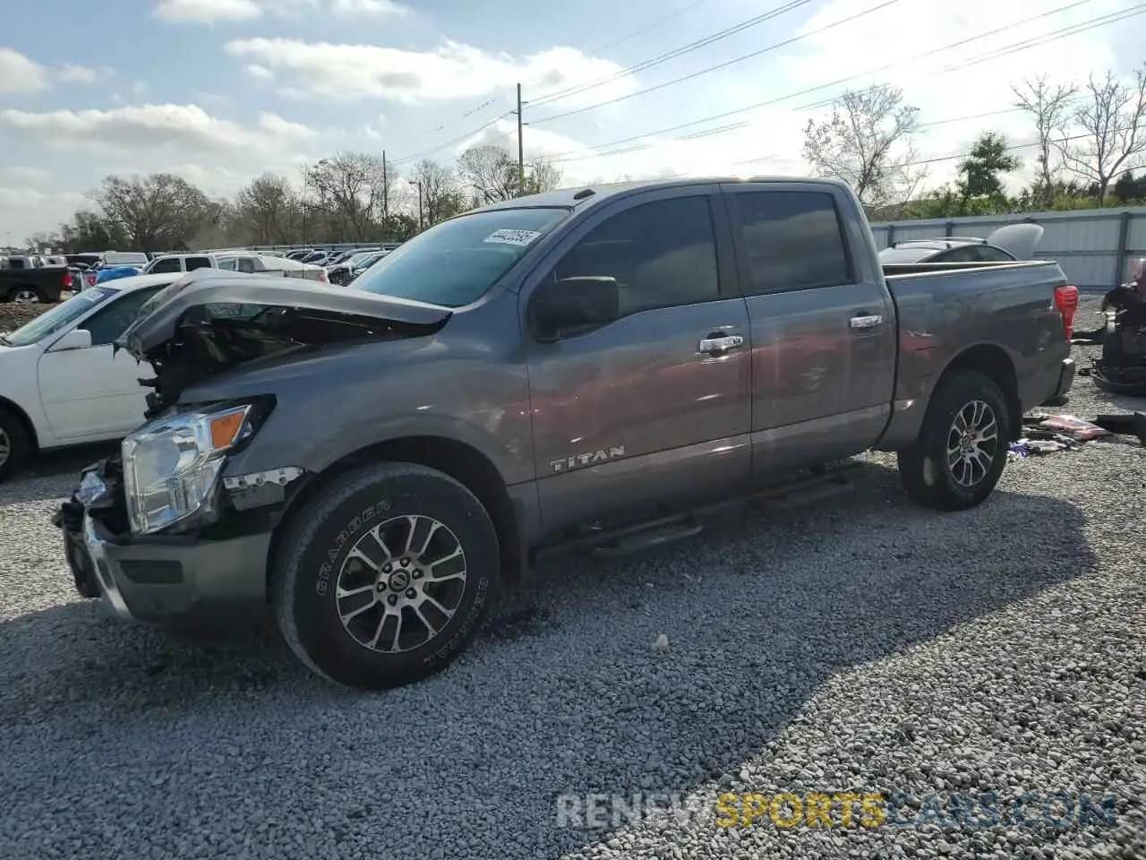 1 Photograph of a damaged car 1N6AA1ED1MN503948 NISSAN TITAN 2021